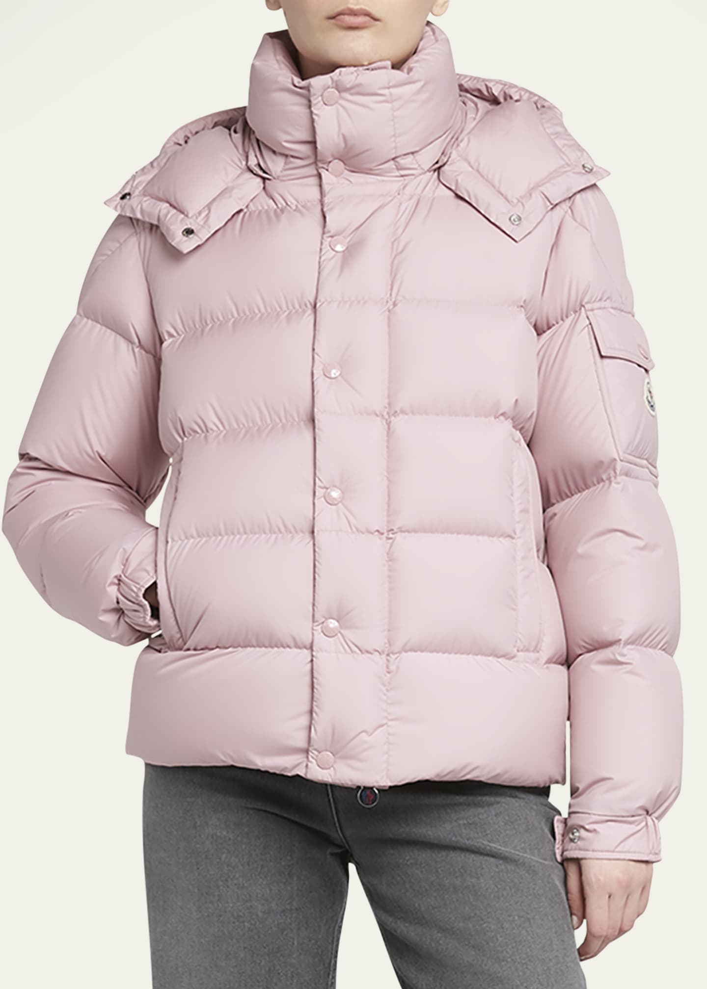 Moncler Maya 70 Micro Matte Puffer Jacket Image 4 of 5