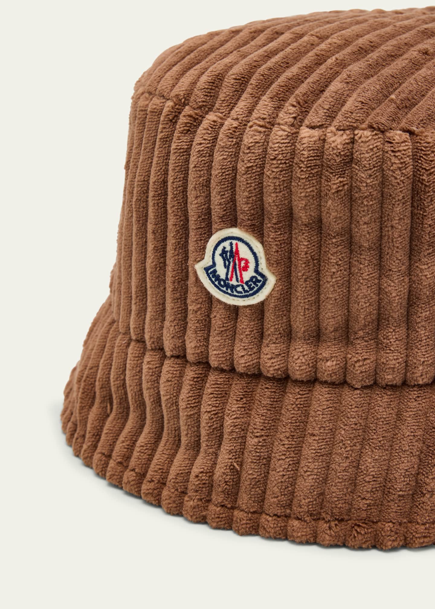 Moncler Velvet Logo Patch Bucket Hat - Bergdorf Goodman