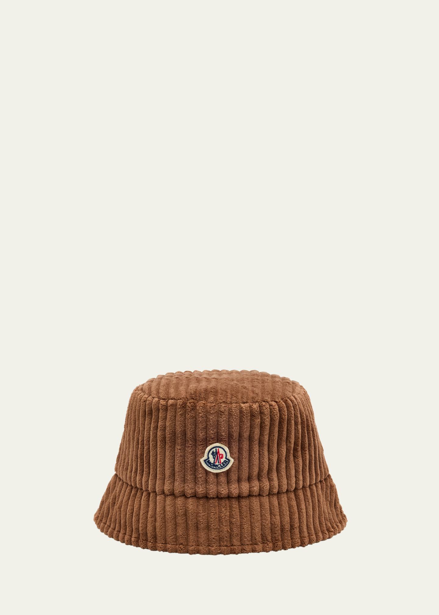 Moncler Logo Patch Bucket Hat Moncler Yellow Logo Patch Nylon Bucket Hat S Moncler | TLC main image 4