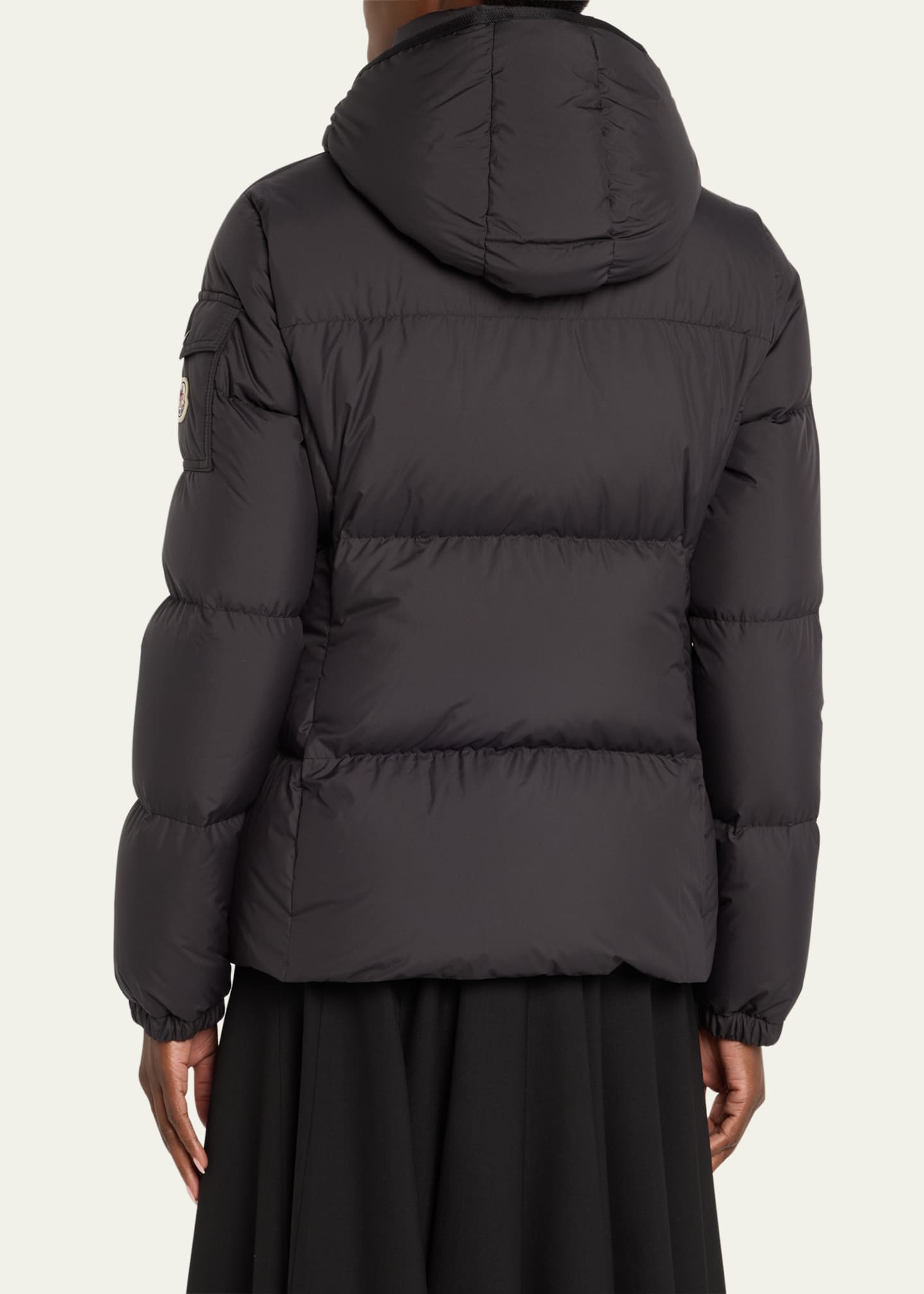 Moncler Fourmine Matte Nylon Puffer Jacket Image 3 of 5