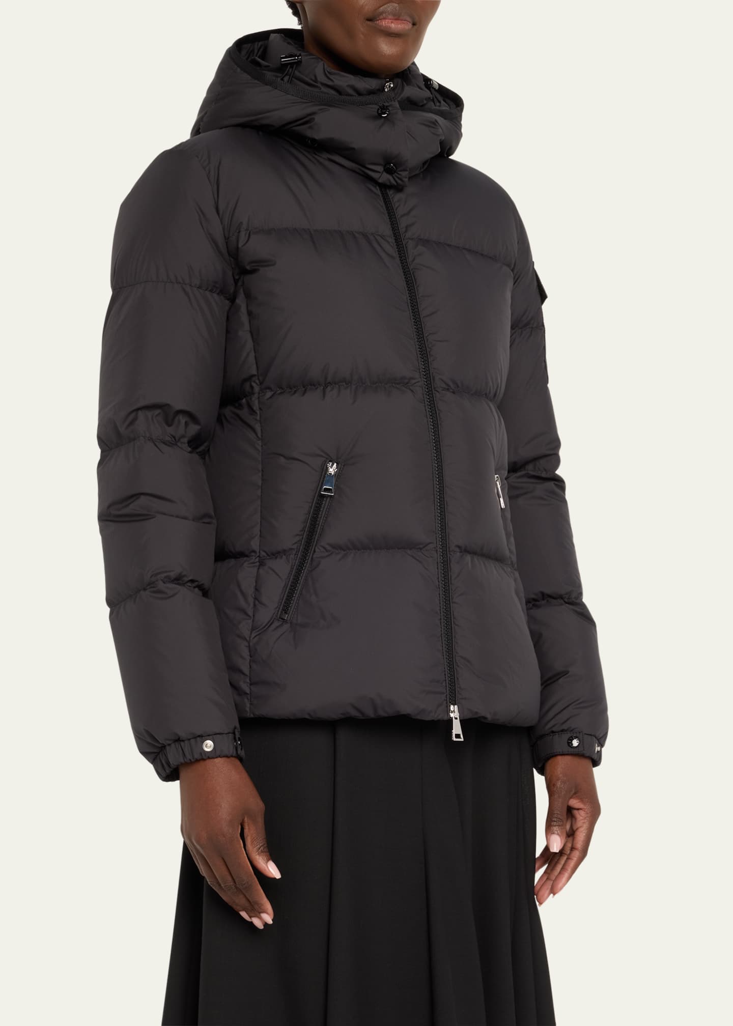 Moncler Fourmine Matte Nylon Puffer Jacket Image 4 of 5