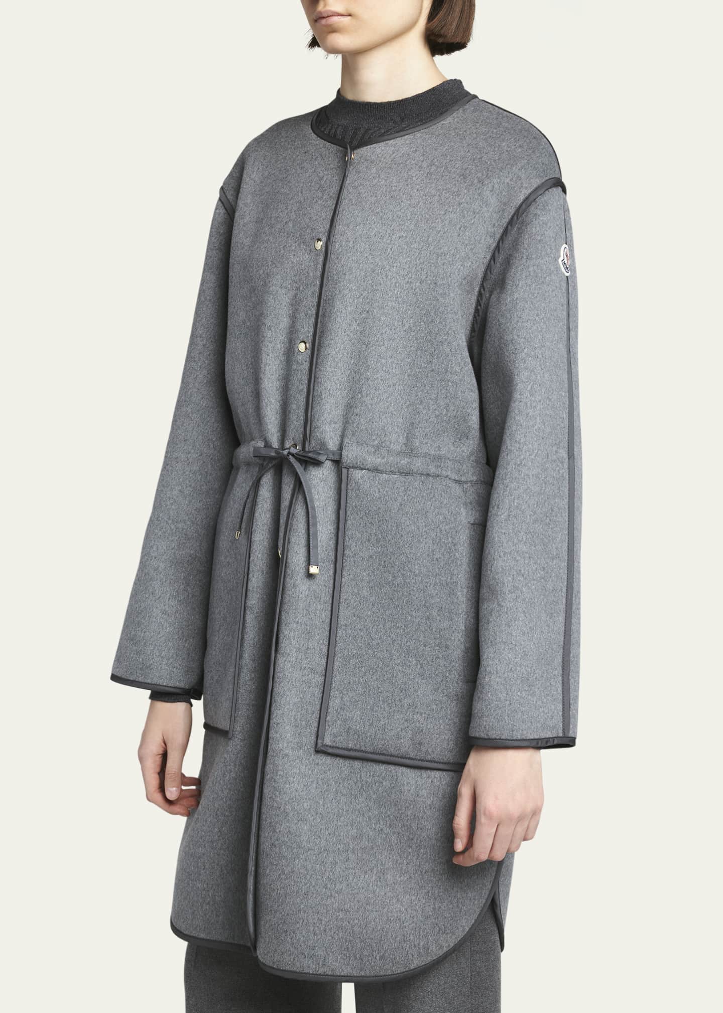 Moncler Bonrepos 3-in-1 Cashmere-Blend Long Coat Image 5 of 5