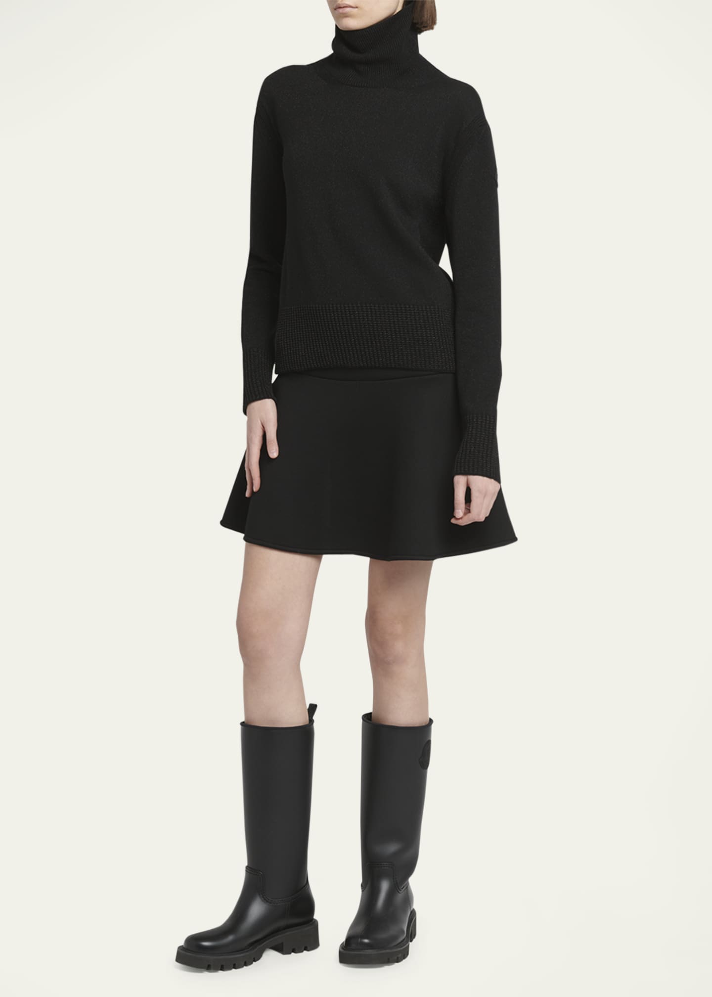 Moncler Wool Lurex Turtleneck Sweater Image 2 of 5