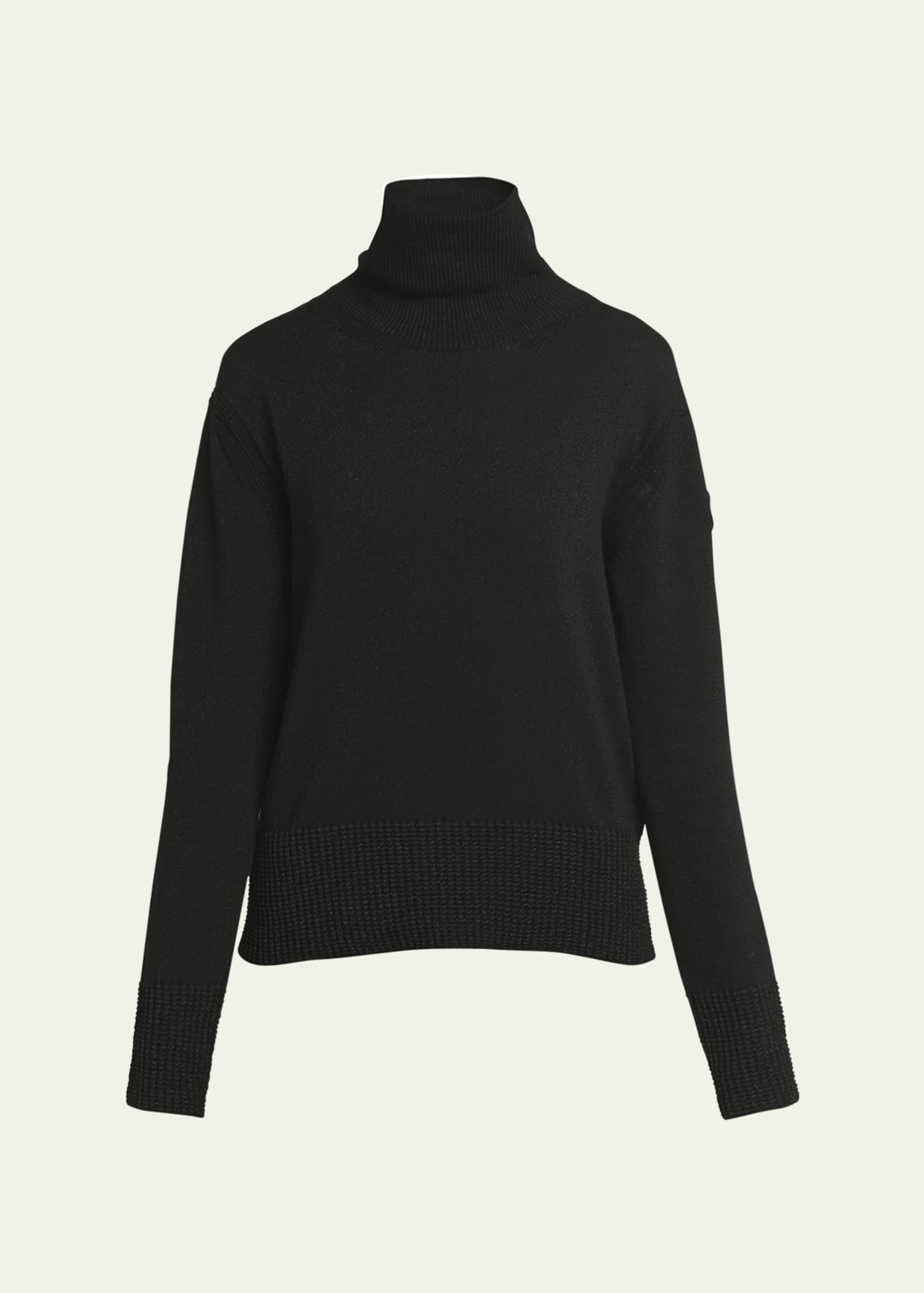 Moncler Wool Lurex Turtleneck Sweater Image 1 of 5