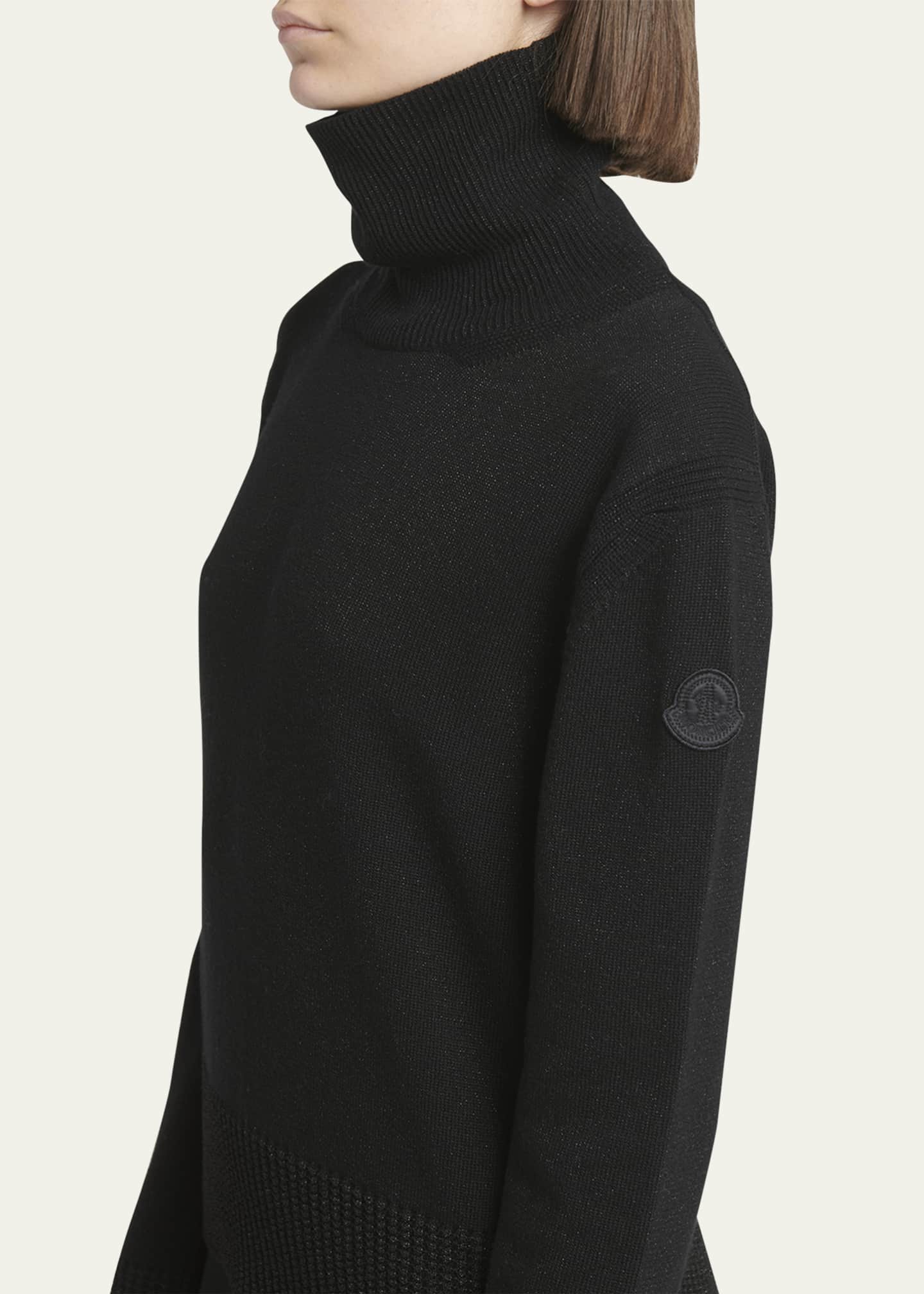 Moncler Wool Lurex Turtleneck Sweater Image 5 of 5