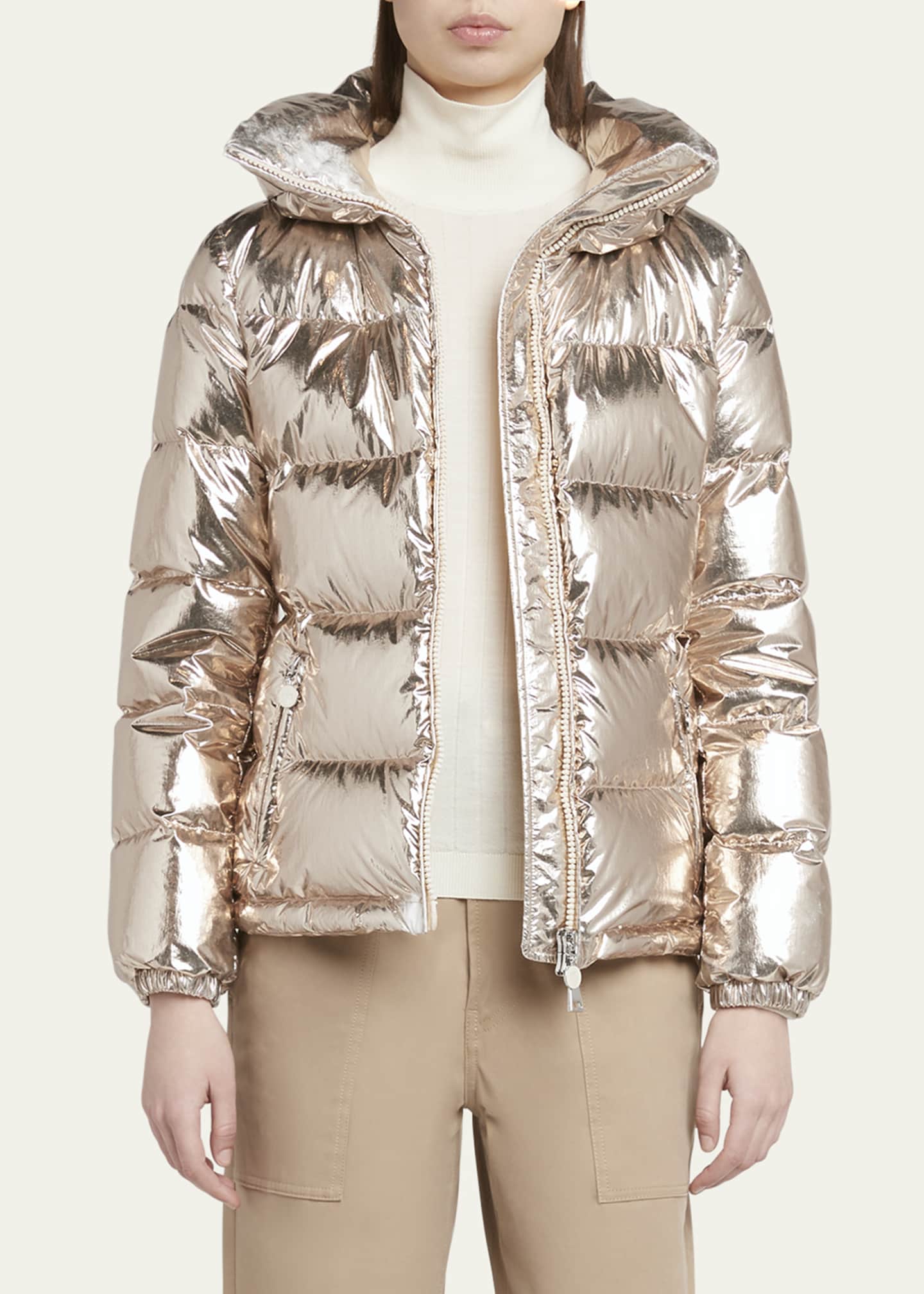 Moncler gold jacket sales