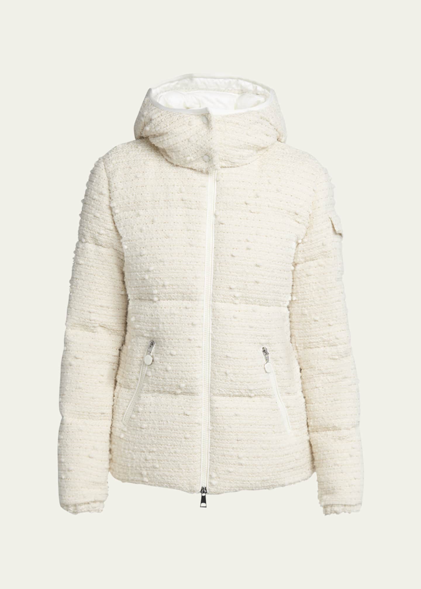 Moncler Fourmines Boucle Tweed Puffer Jacket Image 1 of 5