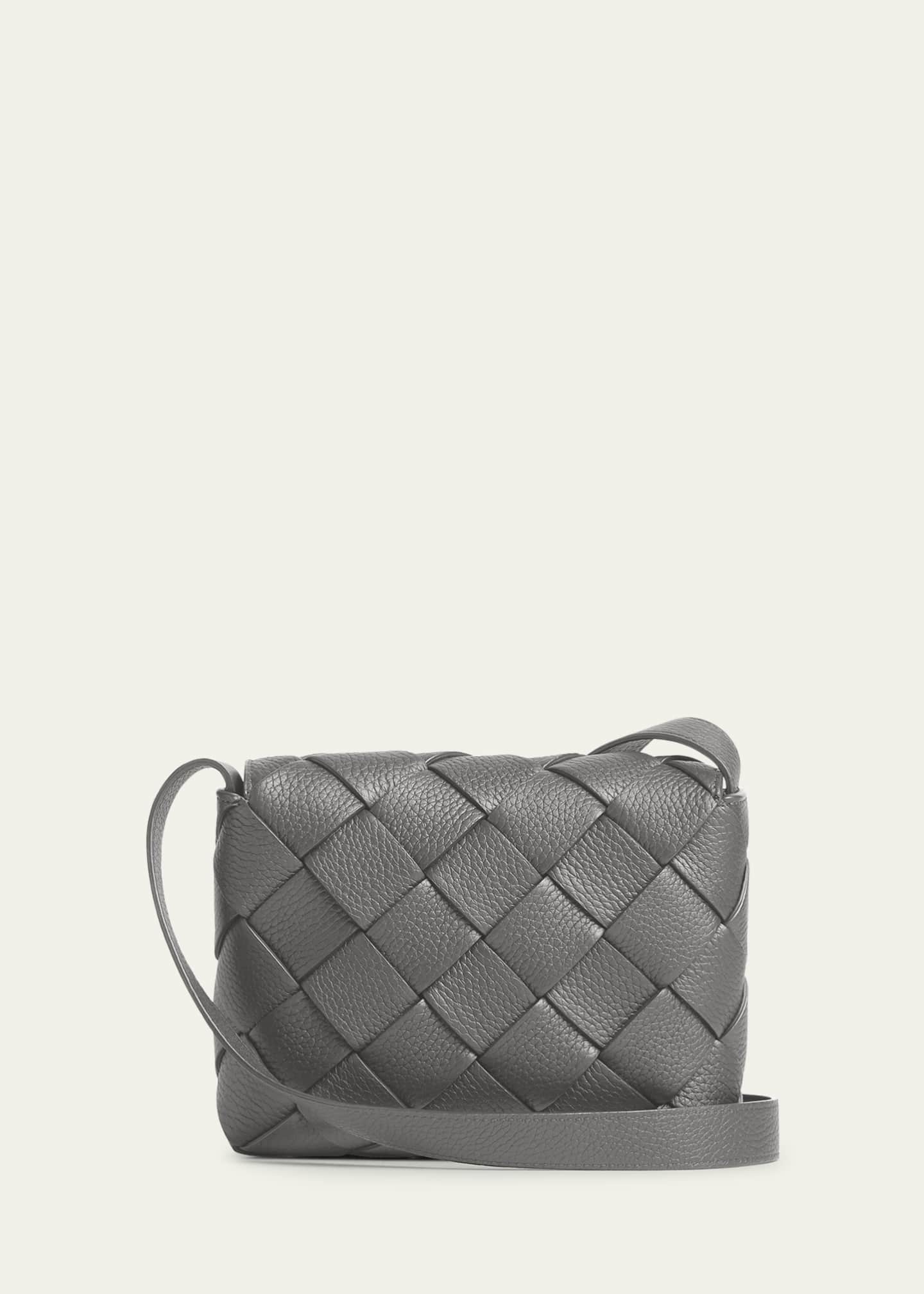 Bottega Veneta Men's Small Intreccio Leather Crossbody Bag Image 3 of 5