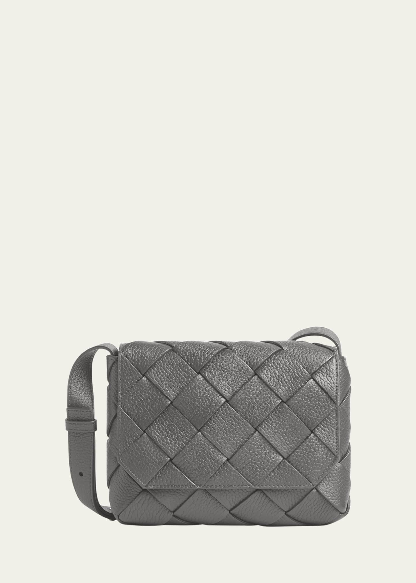 Bottega Veneta Men's Small Intreccio Leather Crossbody Bag Image 1 of 5