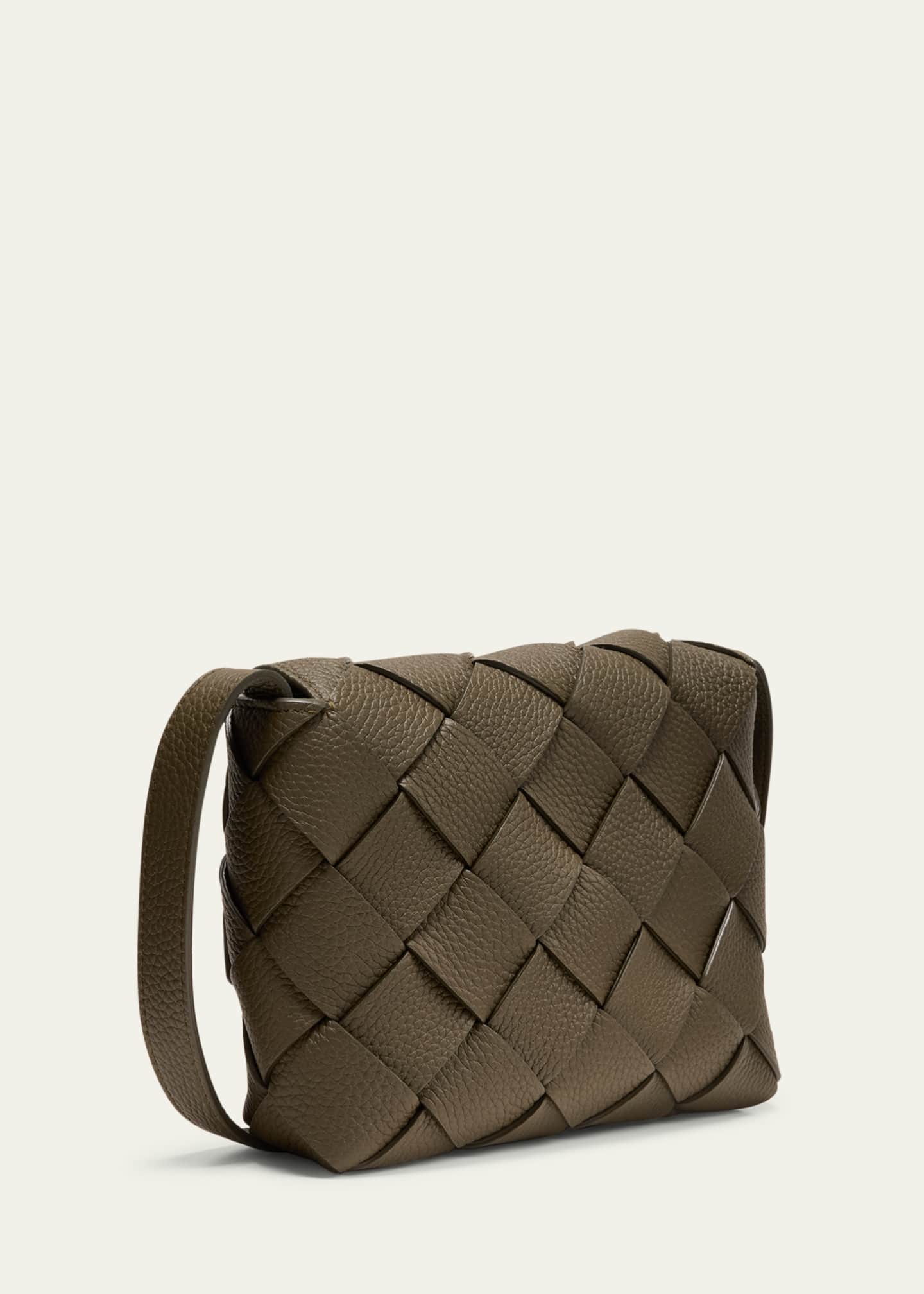Bottega Veneta Men's Small Intreccio Leather Crossbody Bag Image 3 of 5