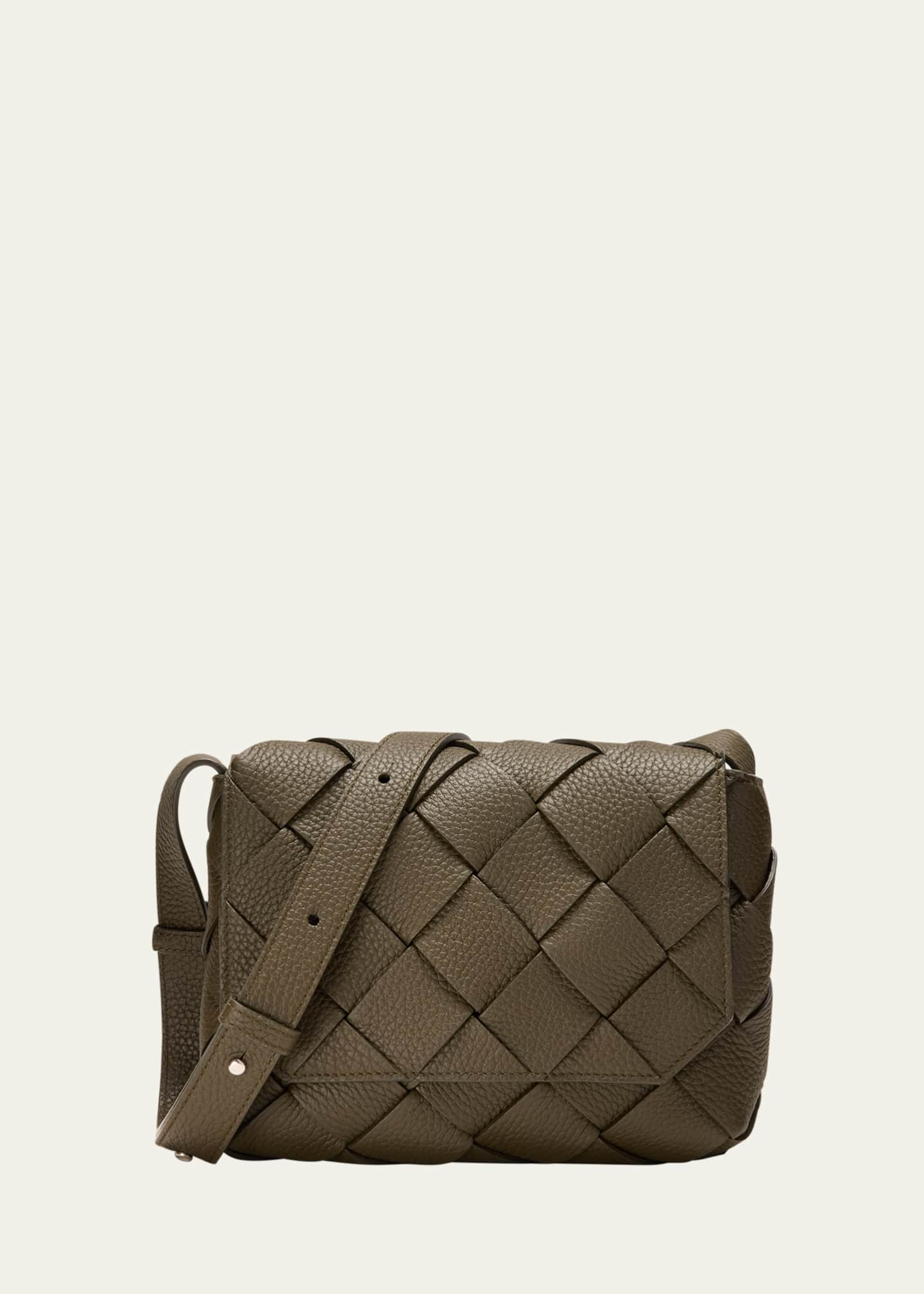 Bottega Veneta Men's Small Intreccio Leather Crossbody Bag Image 1 of 5