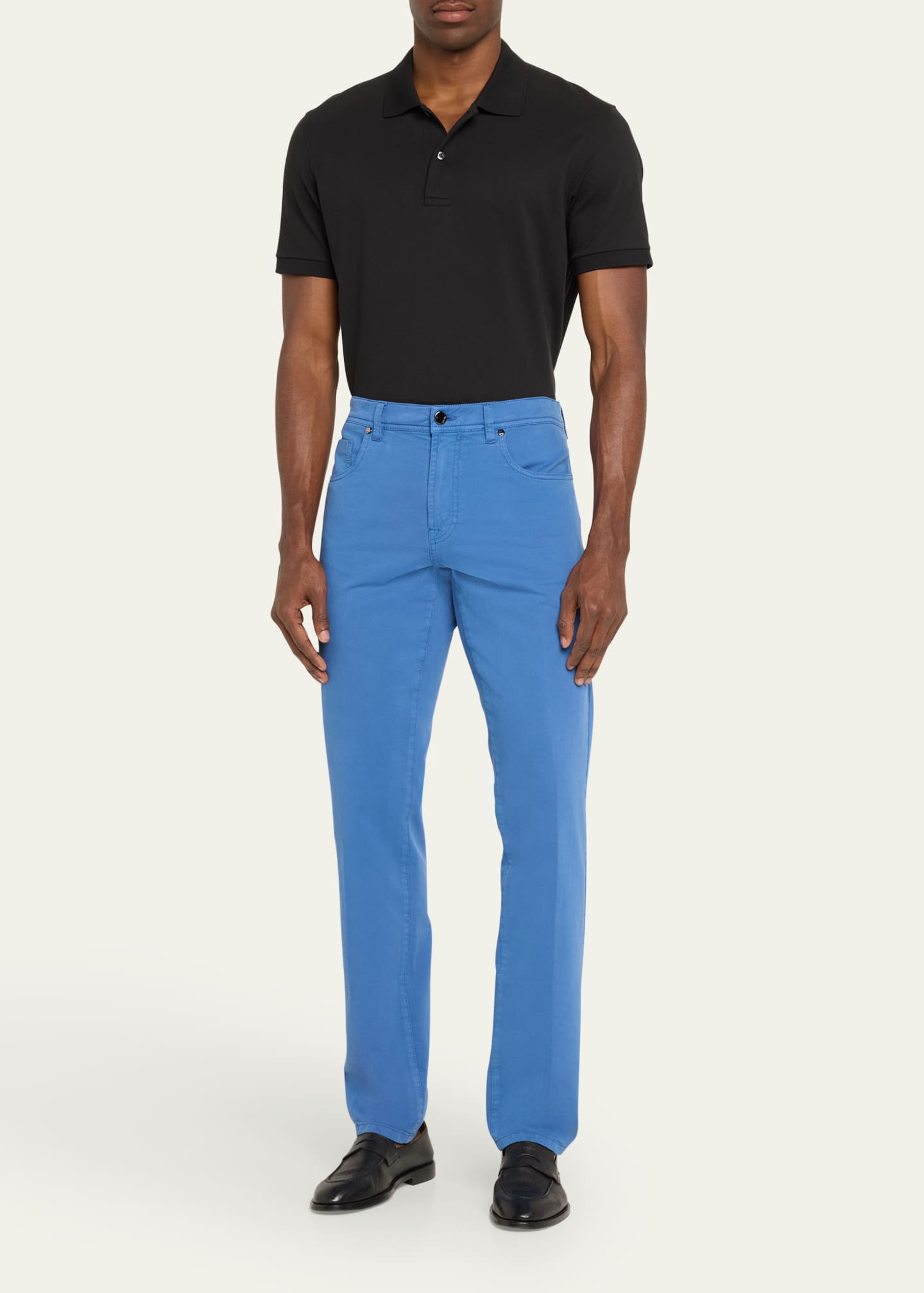 Cesare Attolini Men's Cotton and Cashmere 5-Pocket Pants Image 2 of 5