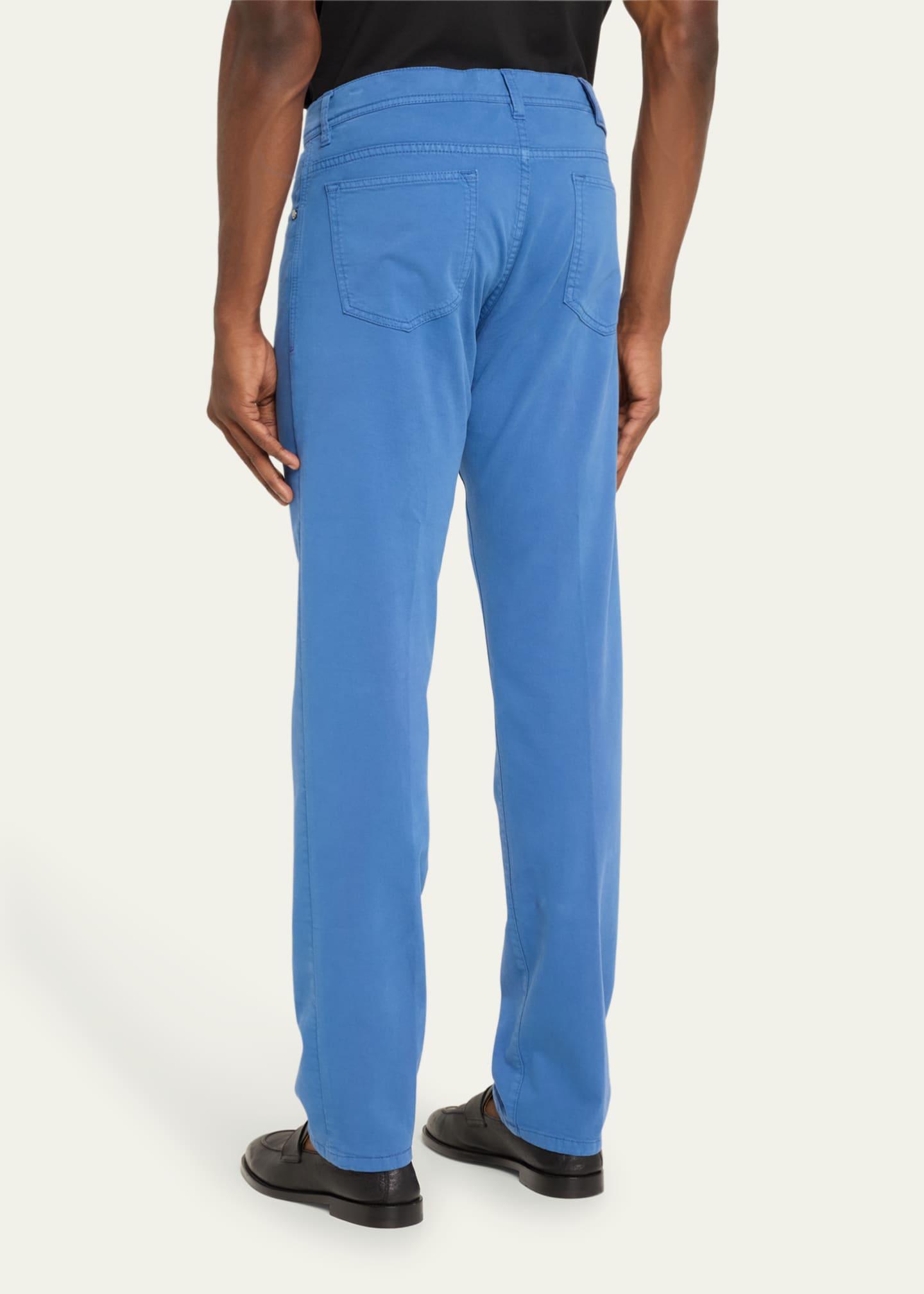 Cesare Attolini Men's Cotton and Cashmere 5-Pocket Pants Image 3 of 5