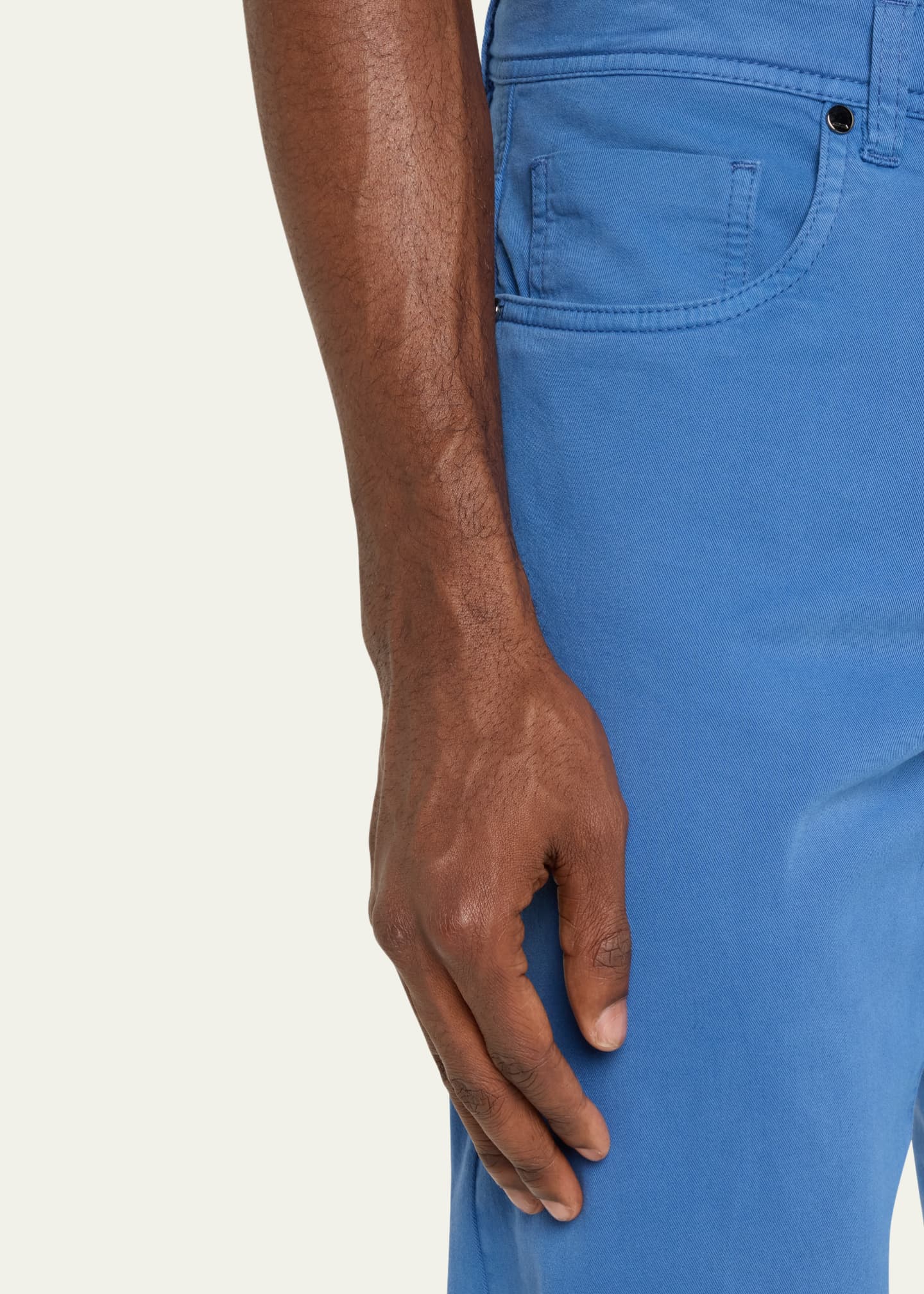 Cesare Attolini Men's Cotton and Cashmere 5-Pocket Pants Image 5 of 5