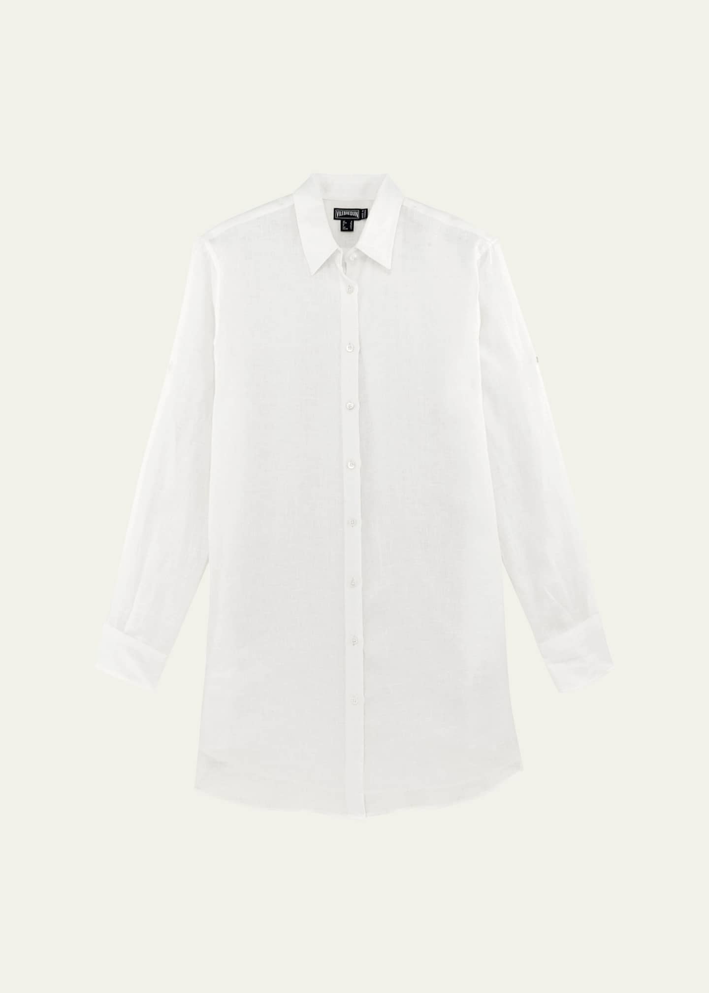 Vilebrequin Linen Mini Shirtdress Image 1 of 3