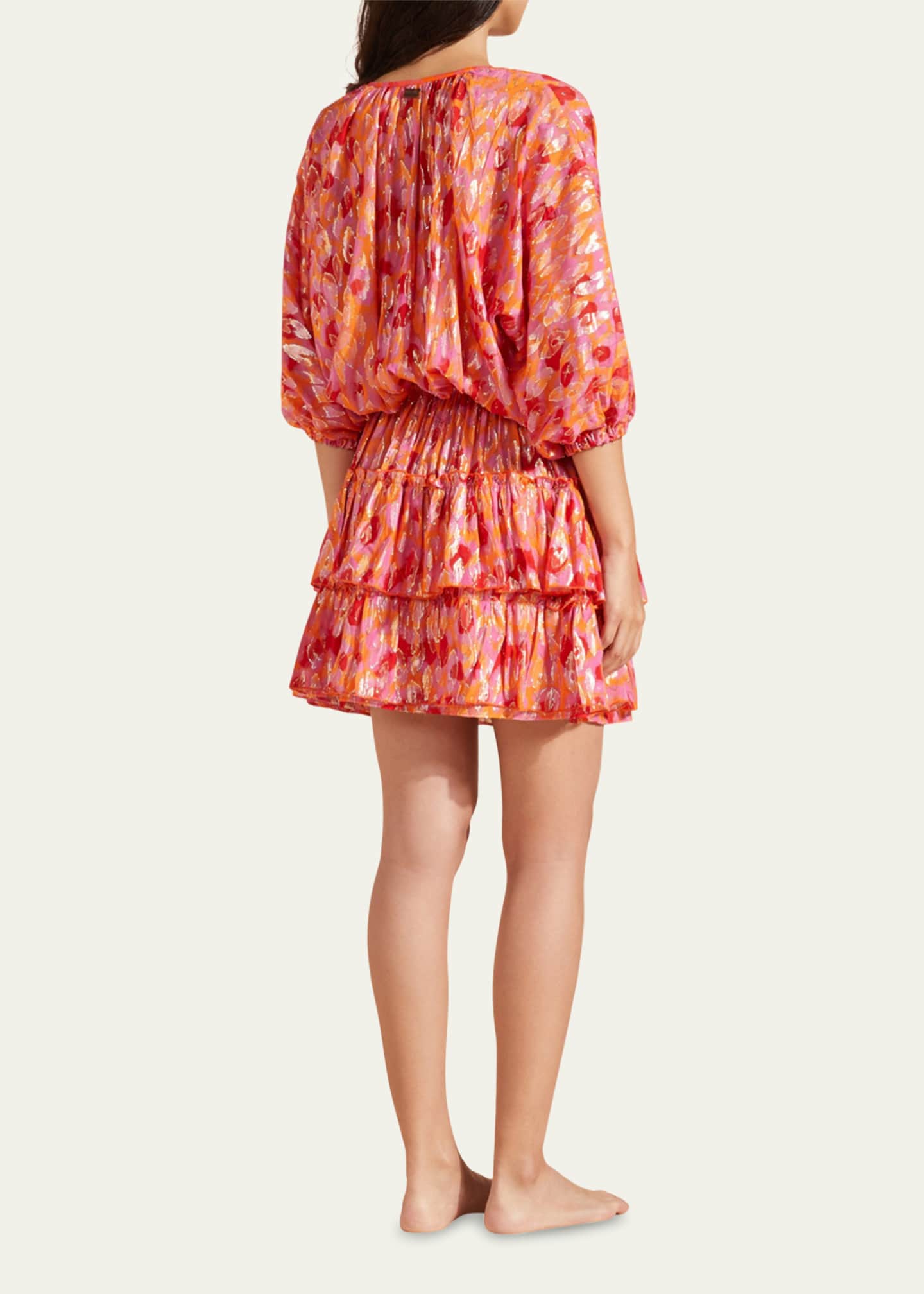 Vilebrequin Abstract Leopard Printed Silk Mini Dress Image 3 of 3