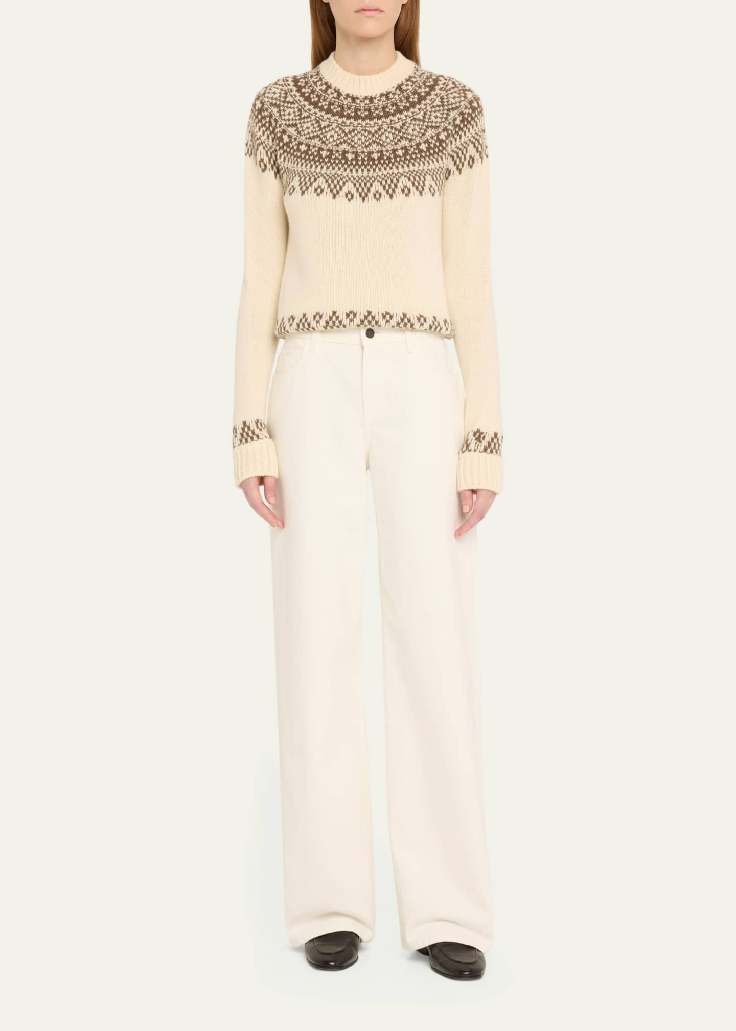 Ralph Lauren Collection Cashmere Jersey Crewneck Sweater Image 2 of 5