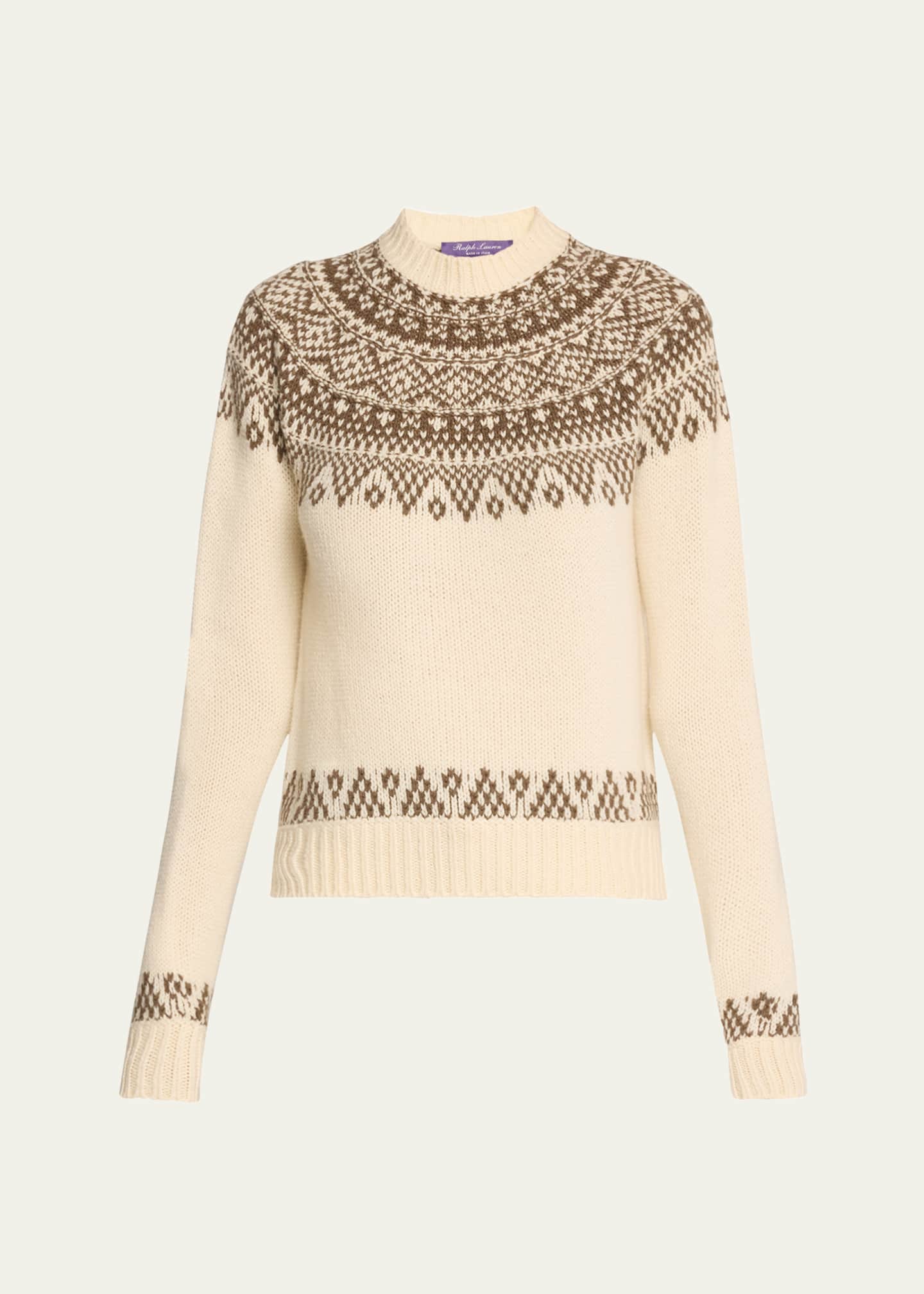 Ralph Lauren Collection Cashmere Jersey Crewneck Sweater Image 1 of 5
