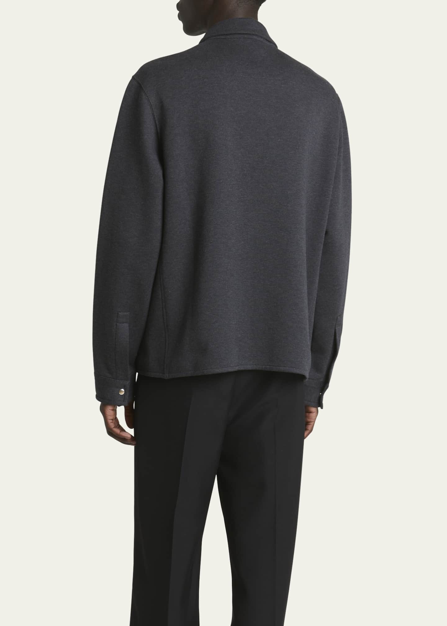 Givenchy Men's Double Jersey Zip Overshirt Image 3 of 5