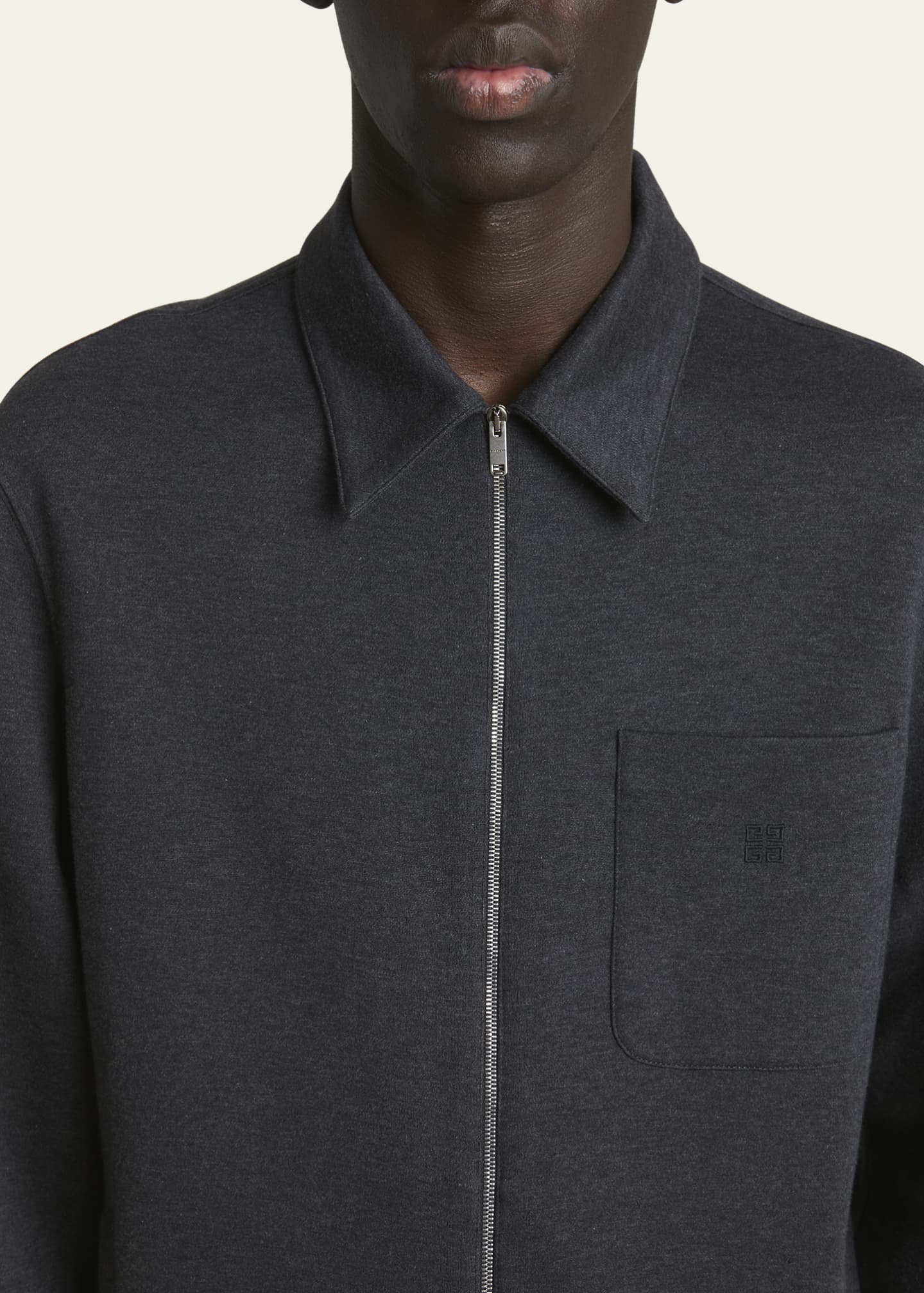Givenchy Men's Double Jersey Zip Overshirt Image 5 of 5