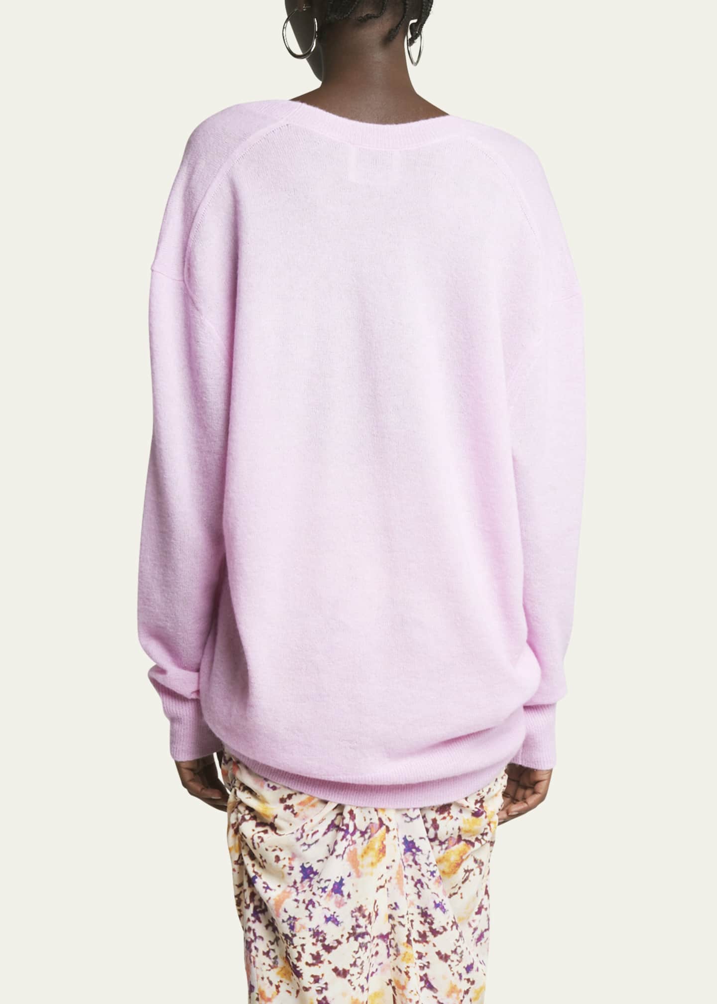 Isabel Marant Larana Oversized Wool-Cashmere Sweater Image 3 of 5