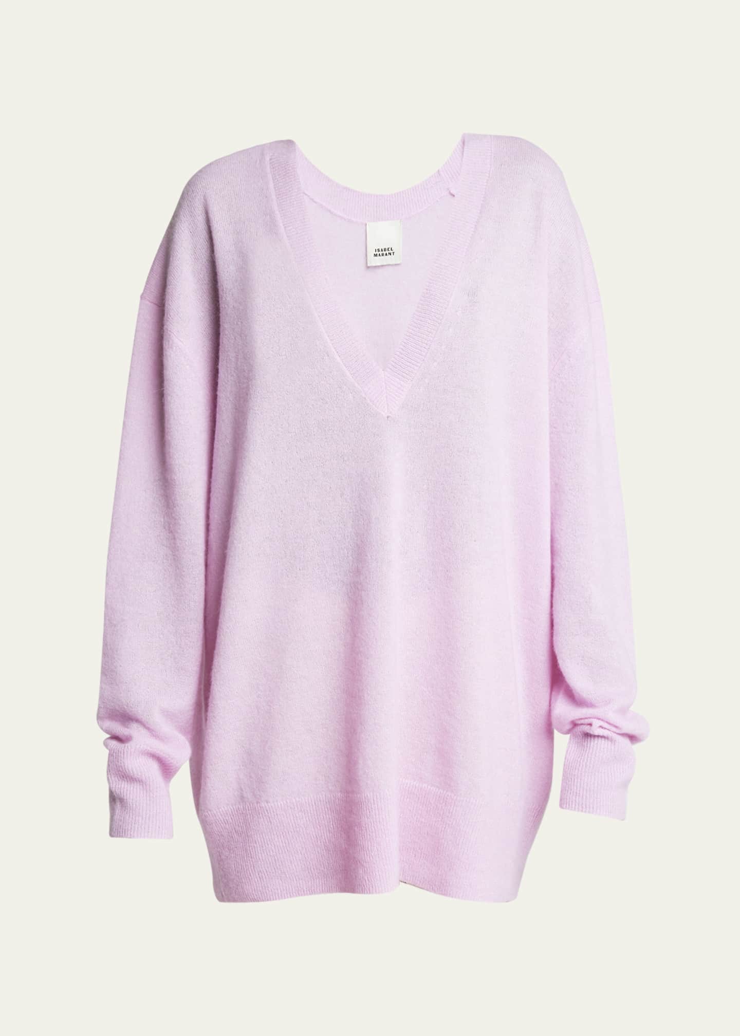 Isabel Marant Larana Oversized Wool-Cashmere Sweater Image 1 of 5