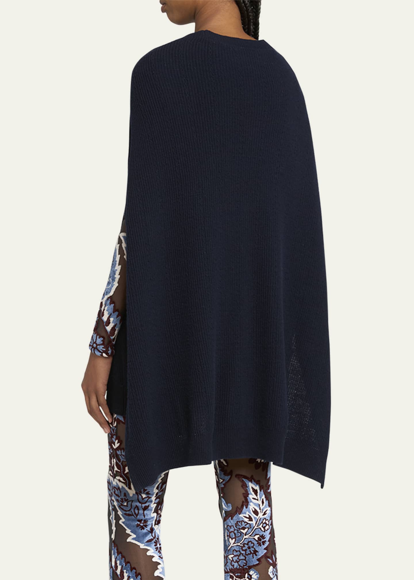 Etro Cape Wool Cashmere Top Image 3 of 5