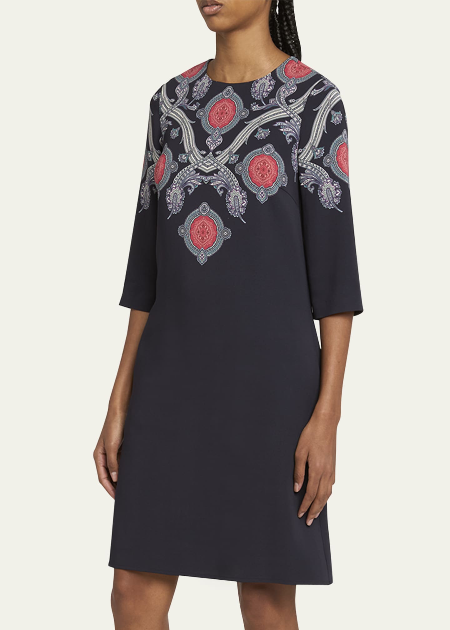 Etro Printed Shift Dress - Bergdorf Goodman