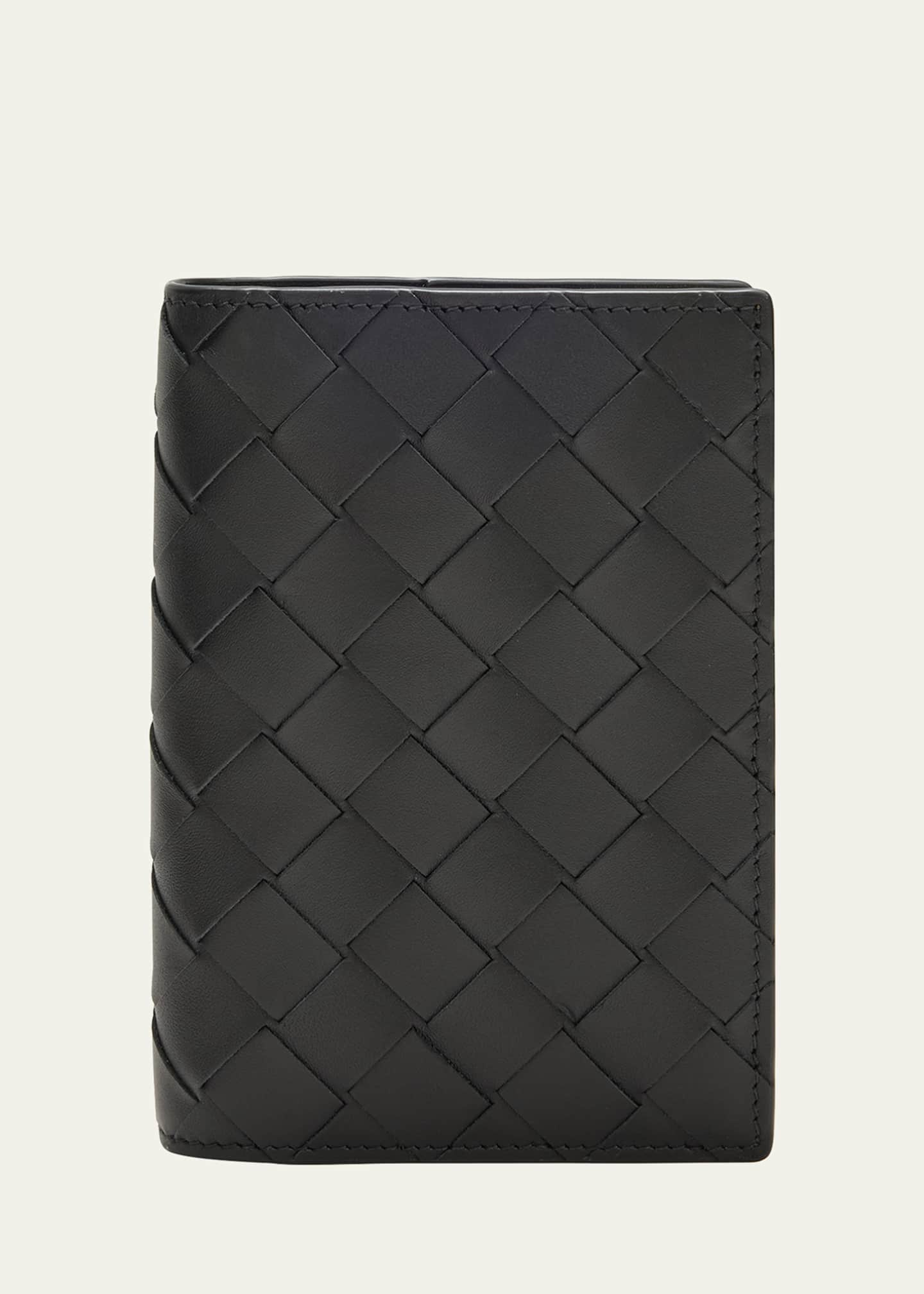 Bottega Veneta Men's Intrecciato Leather Passport Case Image 1 of 4