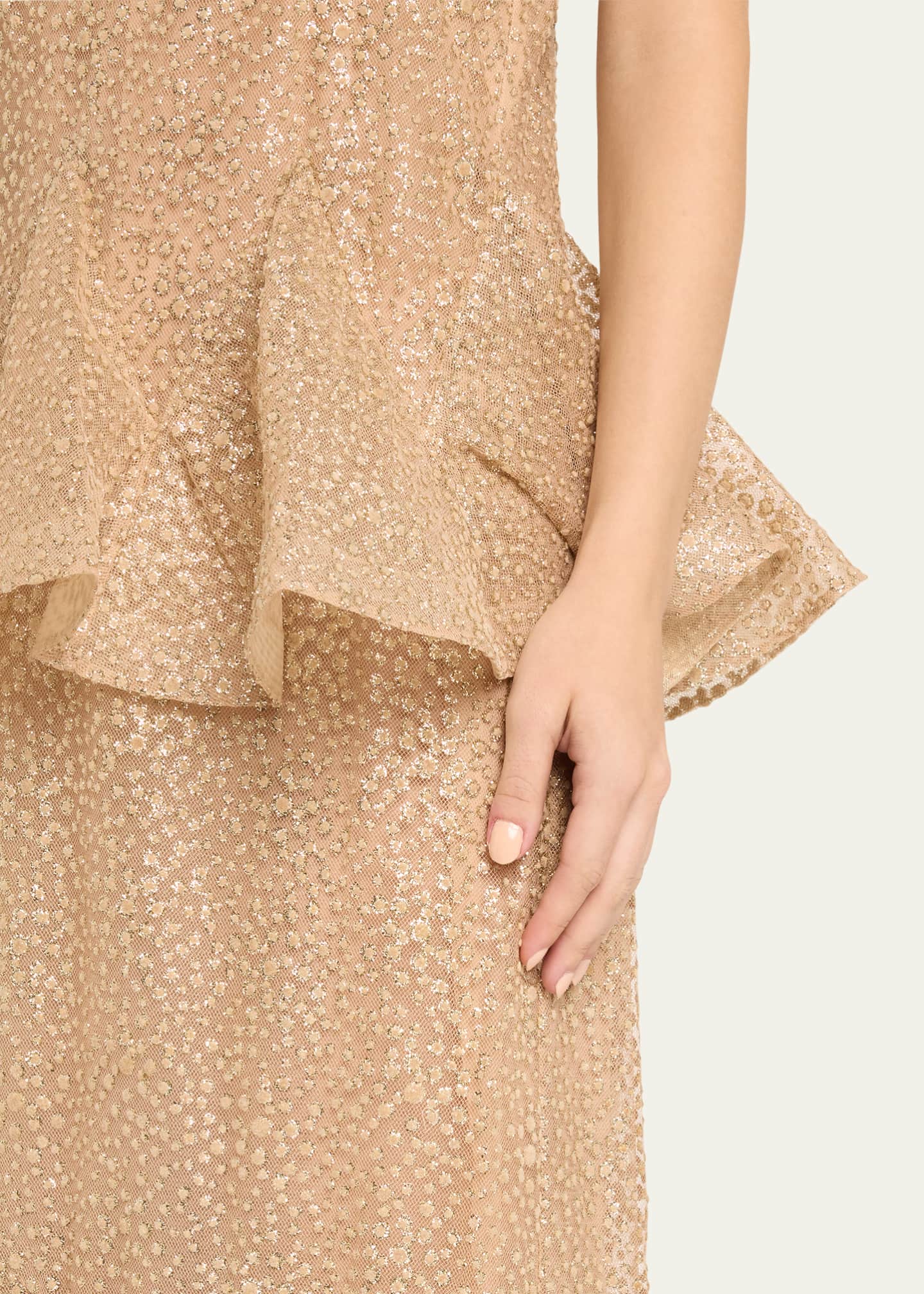 Zimmermann Pavilion Glitter Flutter Slip Dress Image 5 of 5