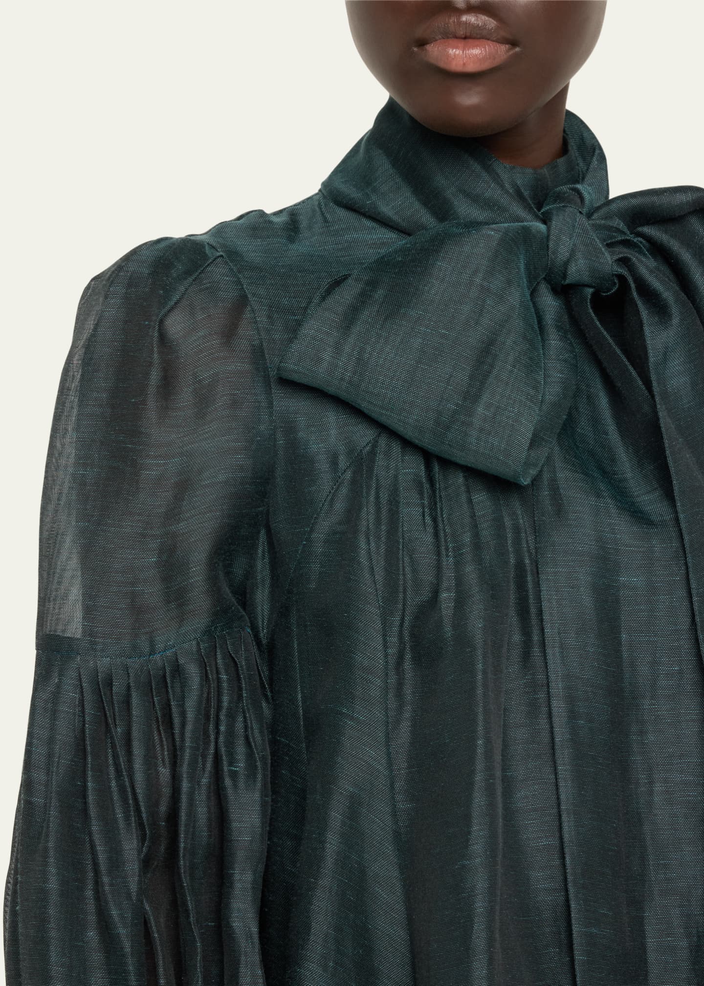 zimmermann concert tie neck mini dress