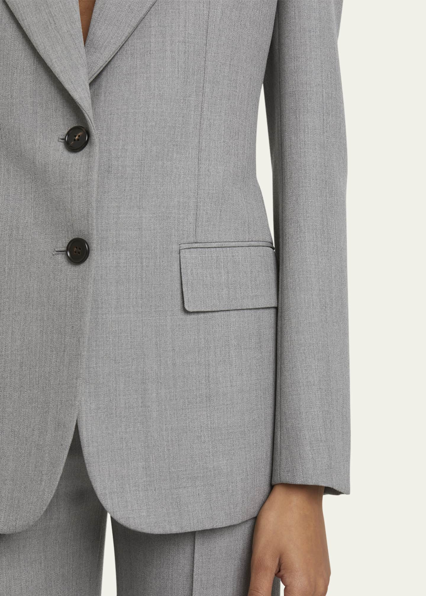 Chloe Wool Grain De Poudre Blazer Image 5 of 5