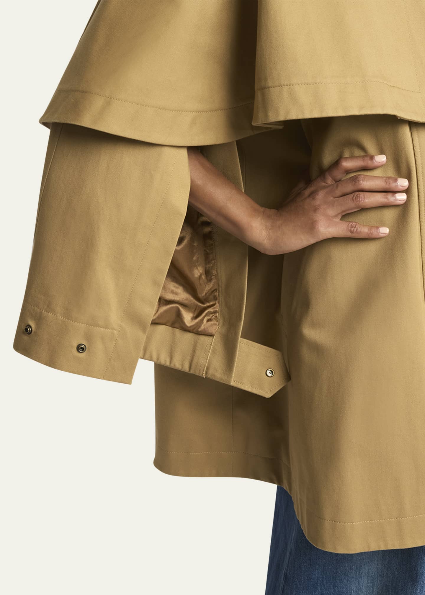 Chloe Gabardine Cape Coat Image 5 of 5
