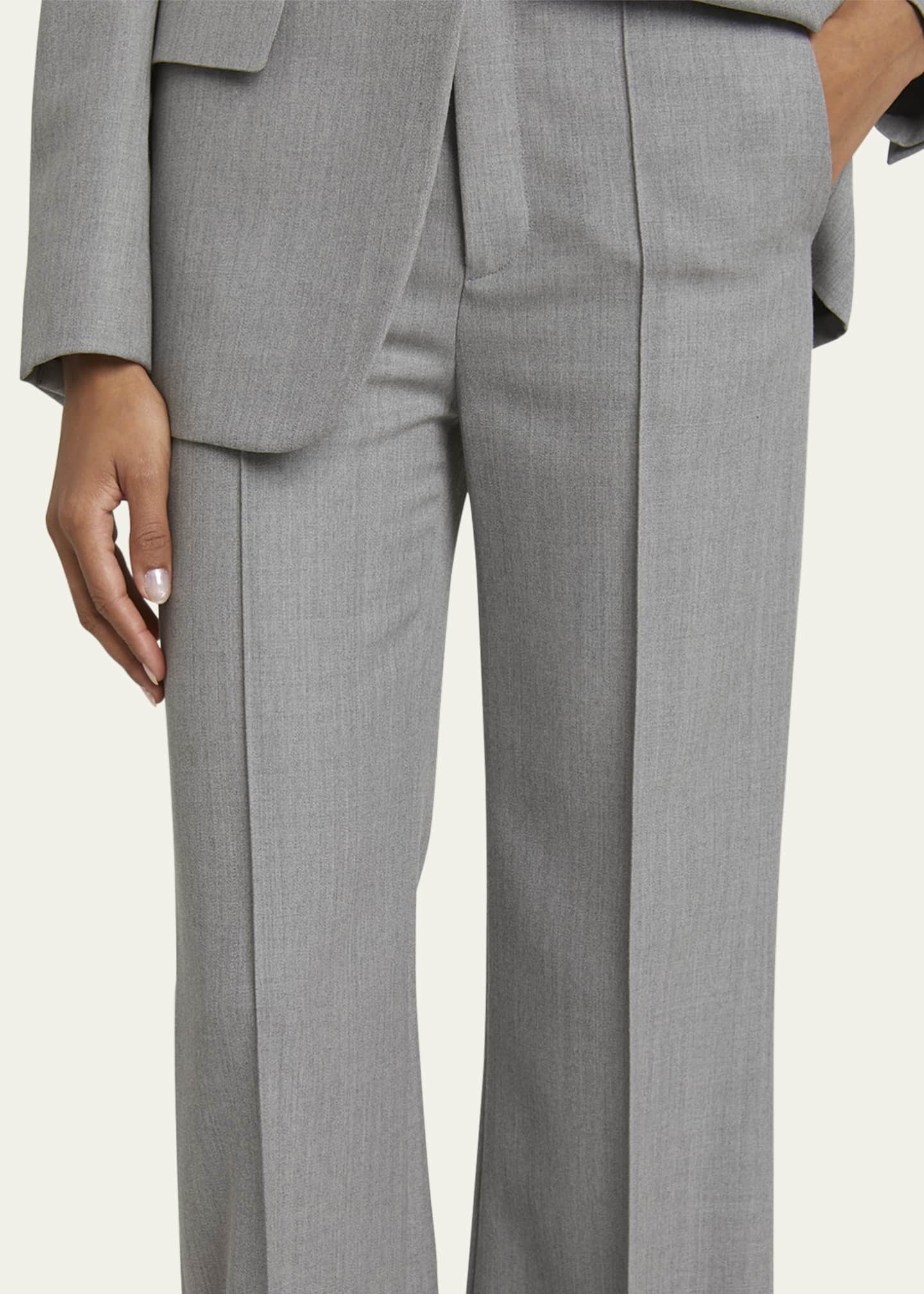 Chloe Wide Leg Wool Grain De Poudre Trousers Image 5 of 5