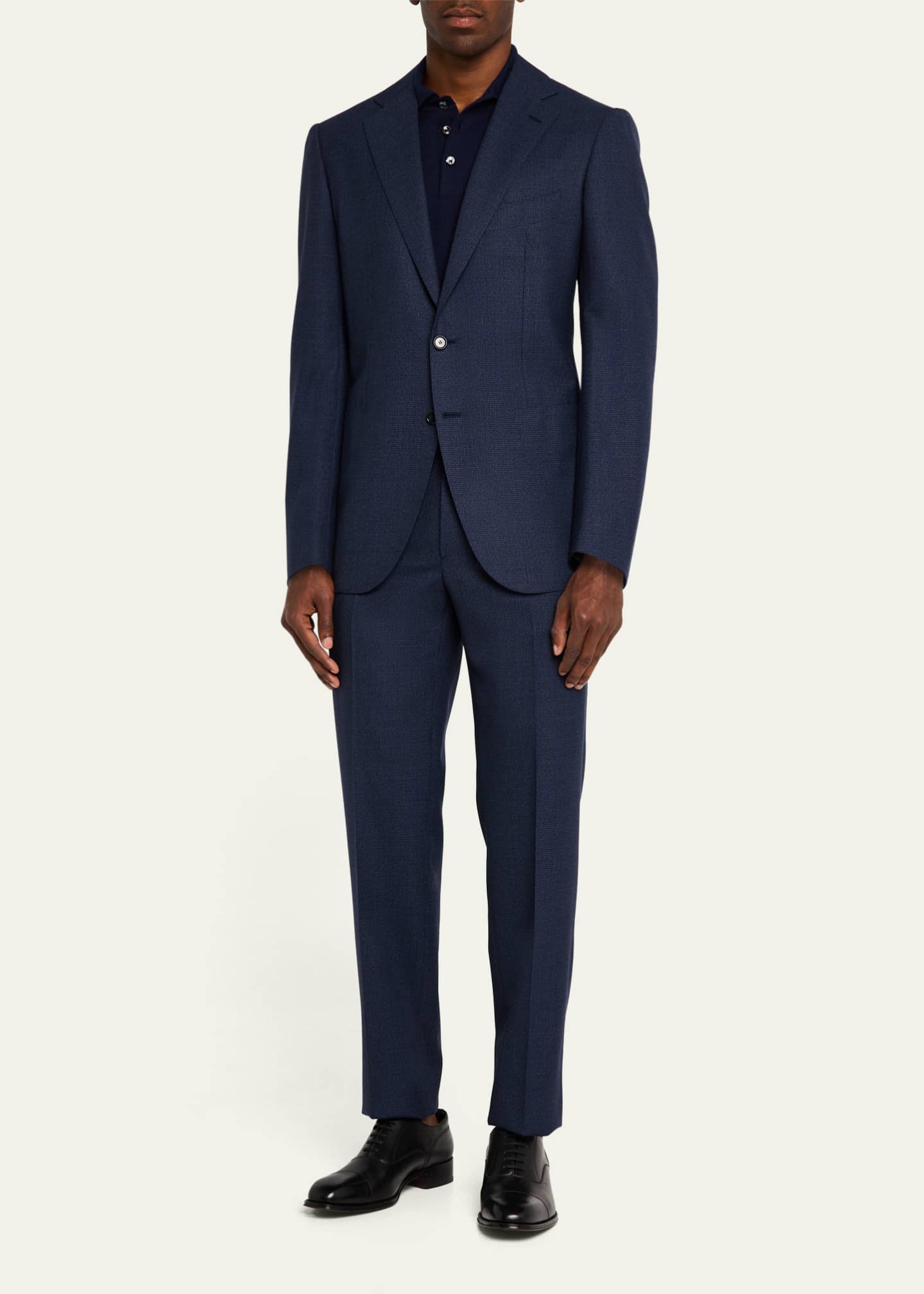 Cesare Attolini Men's Wool Houndstooth Suit Image 2 of 8