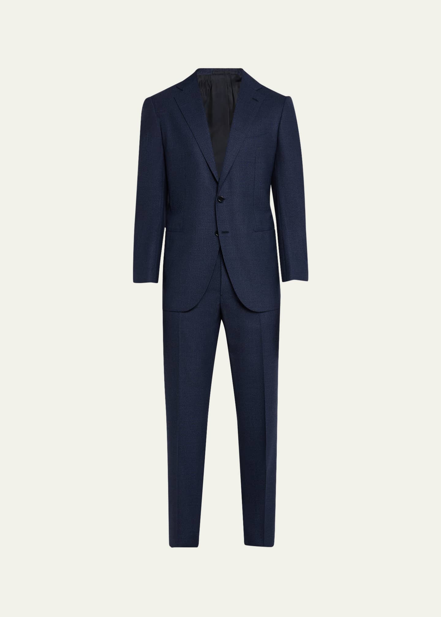 Cesare Attolini Men's Wool Houndstooth Suit Image 1 of 8