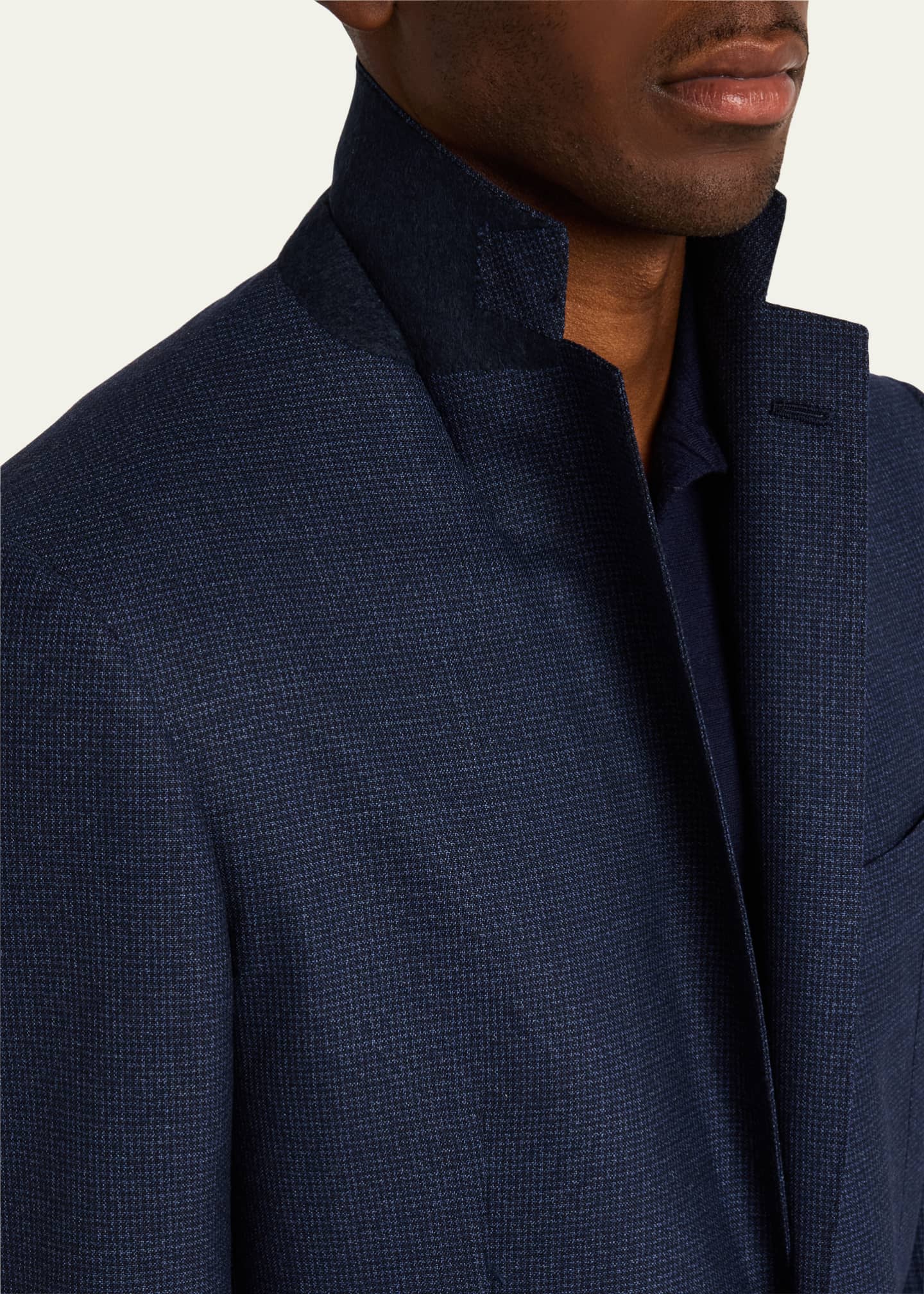 Cesare Attolini Men's Wool Houndstooth Suit Image 8 of 8