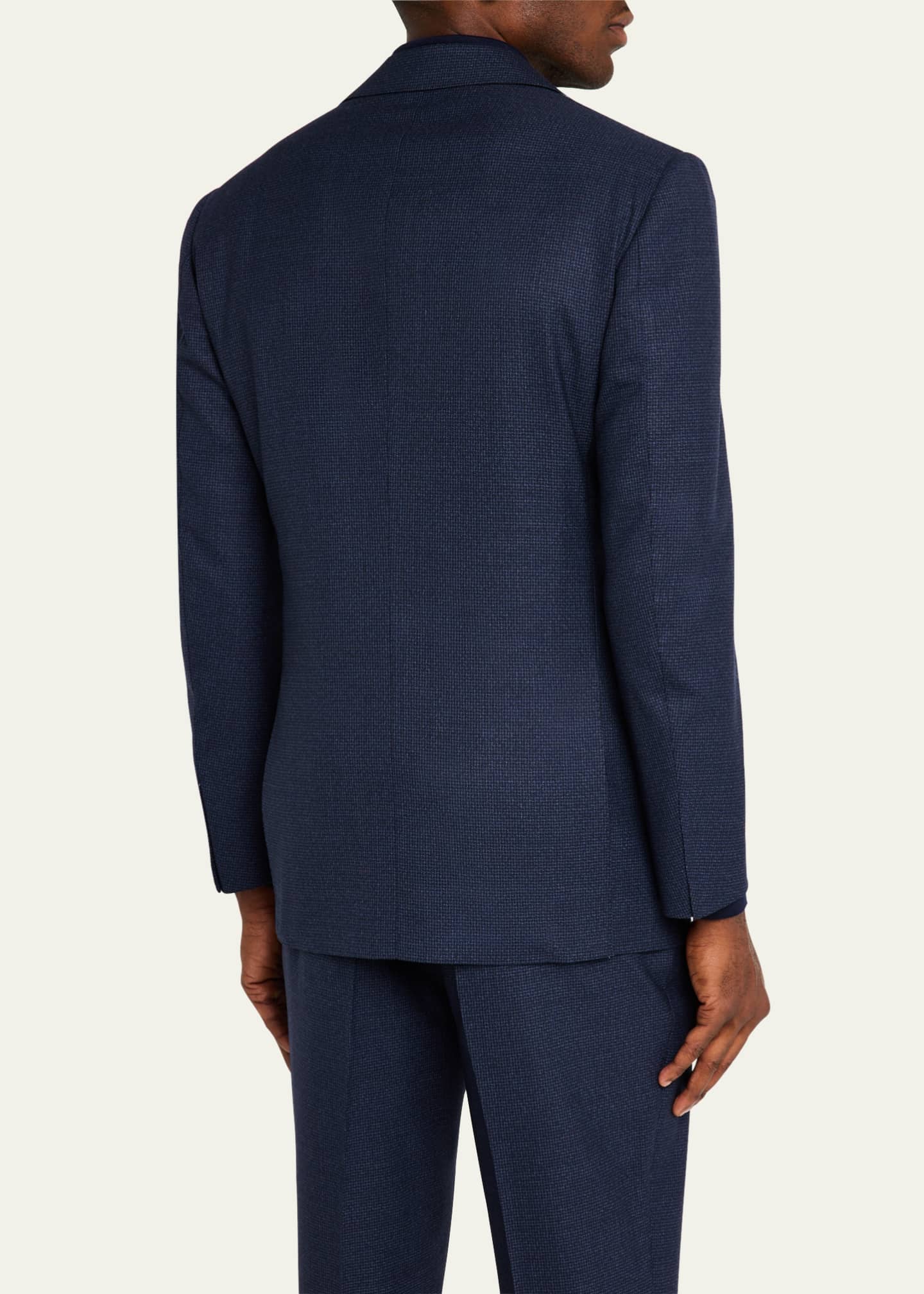 Cesare Attolini Men's Wool Houndstooth Suit Image 5 of 8