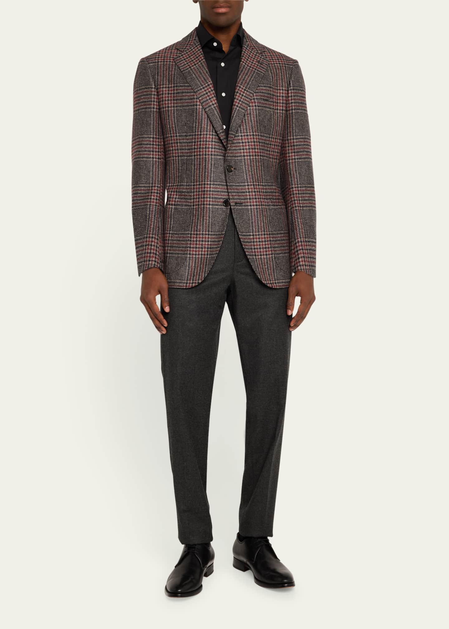 Cesare Attolini Men's Melange Cashmere Twill Sport Coat Image 2 of 7