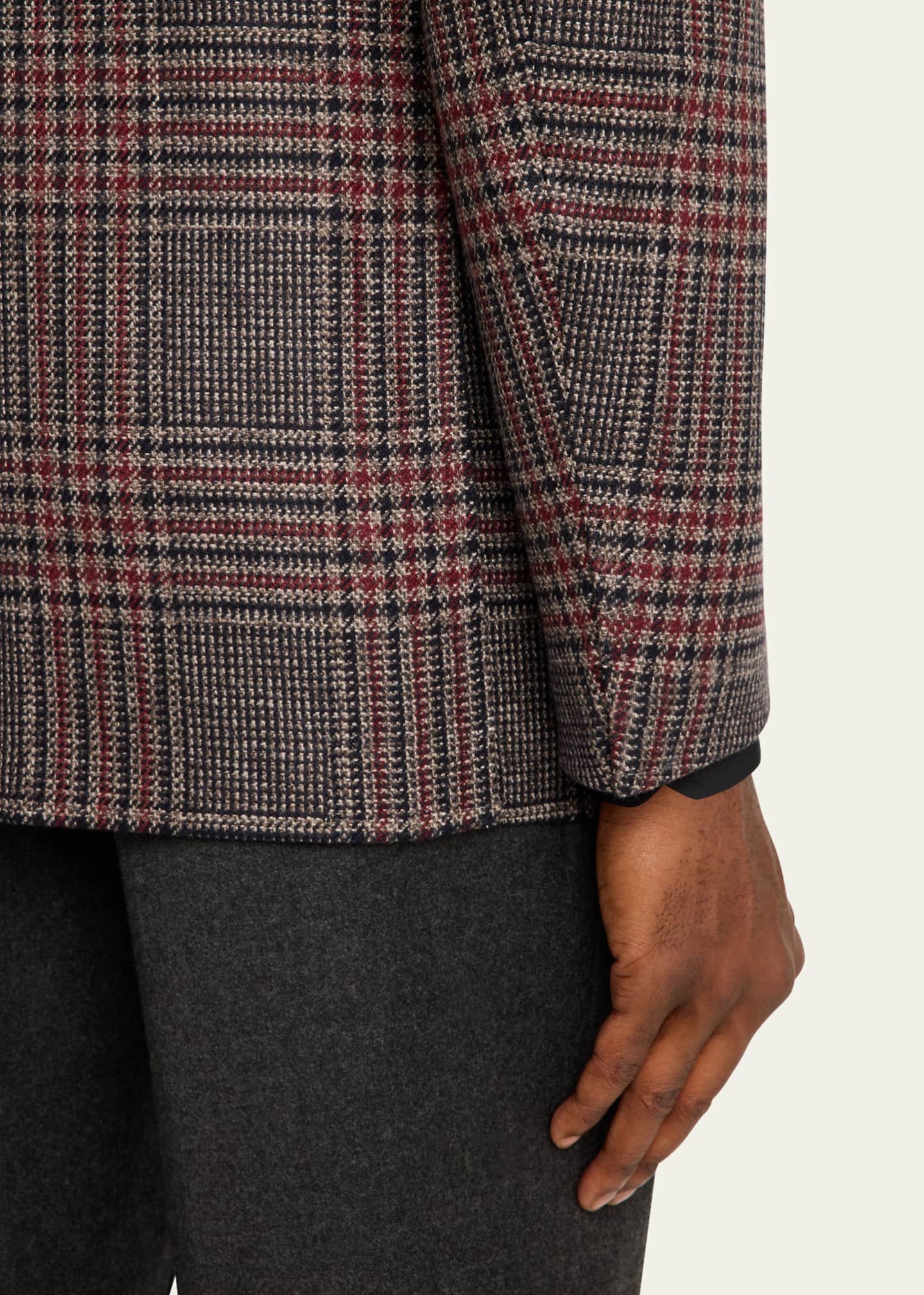 Cesare Attolini Men's Melange Cashmere Twill Sport Coat Image 7 of 7