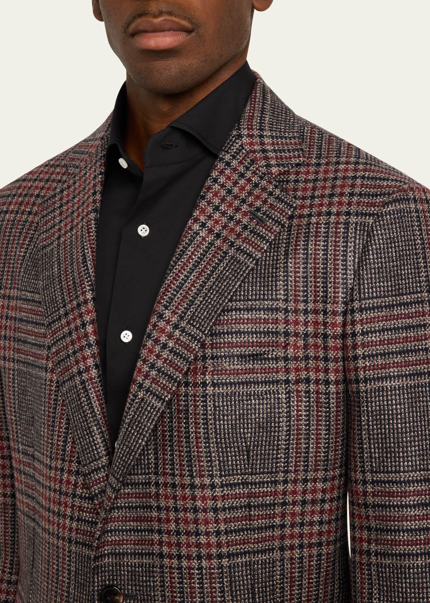 Cesare Attolini Men's Melange Cashmere Twill Sport Coat Image 5 of 7