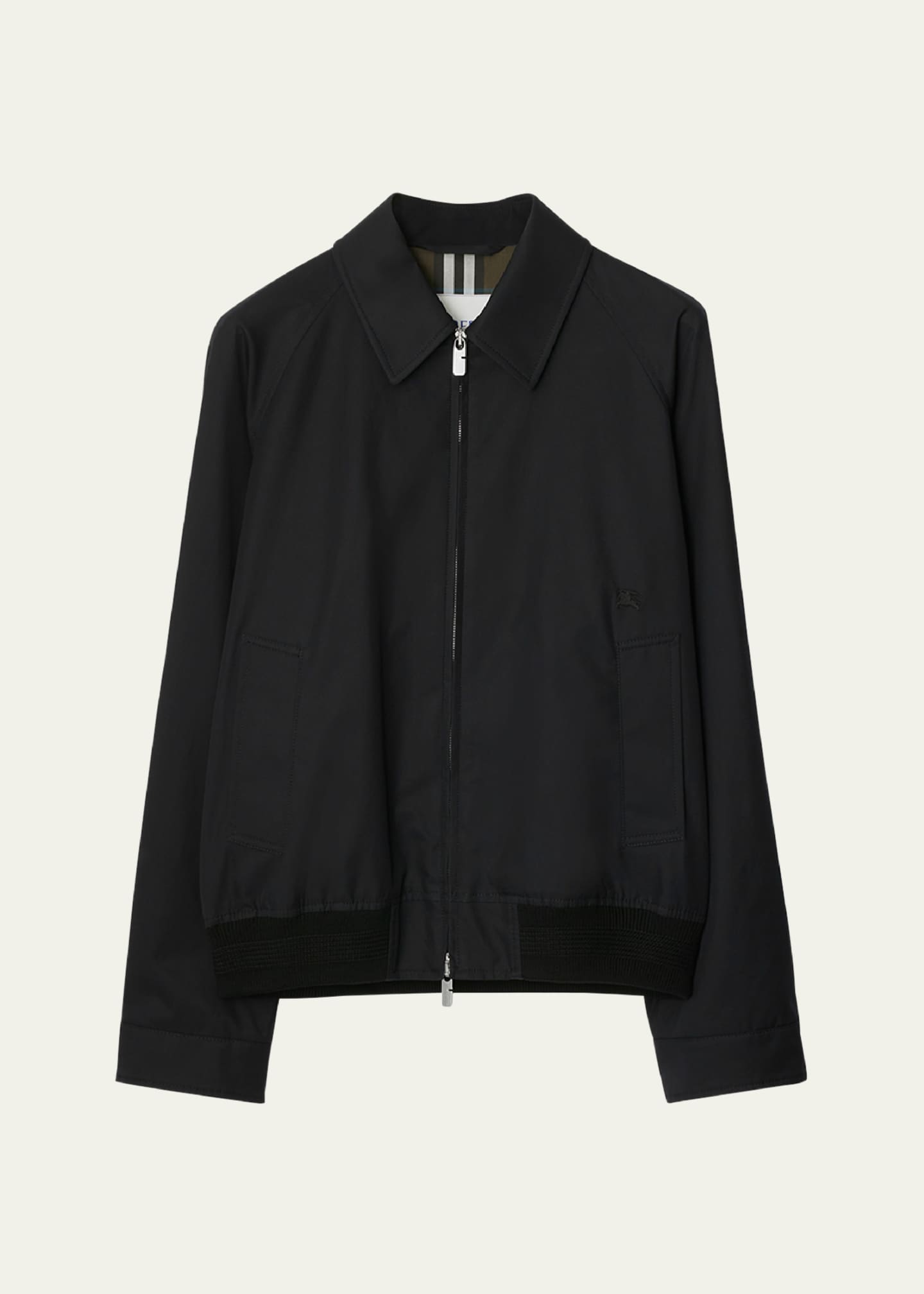 Burberry Men's Twill Harrington Jacket - Bergdorf Goodman