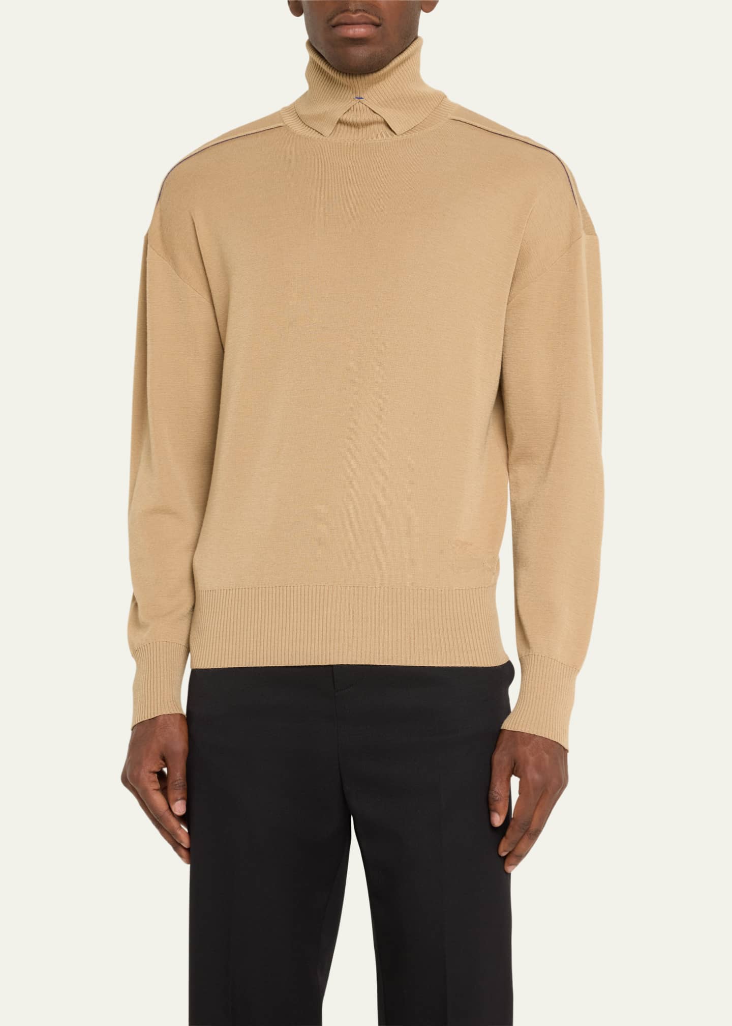 Burberry Men s Solid Wool Turtleneck