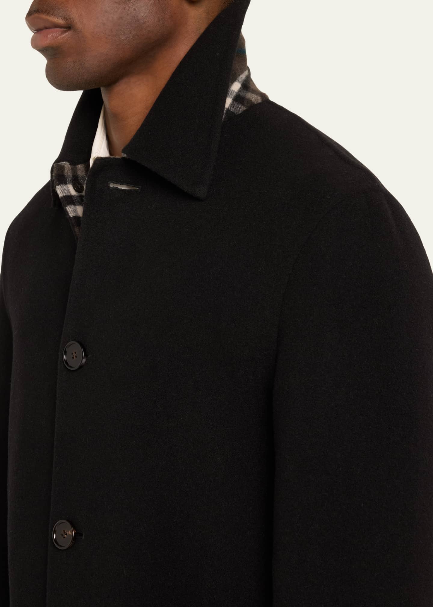 Burberry Men s Reversible Wool Topcoat Bergdorf Goodman