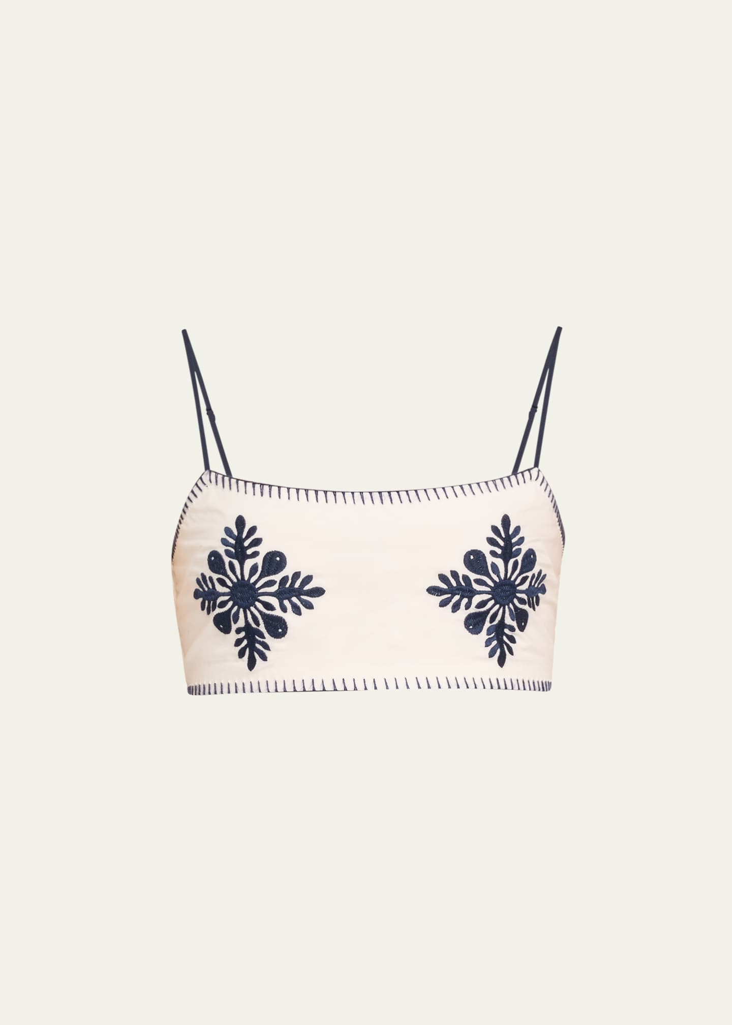 Ciao Lucia Yolanda Embroidered Crop Top Image 1 of 5