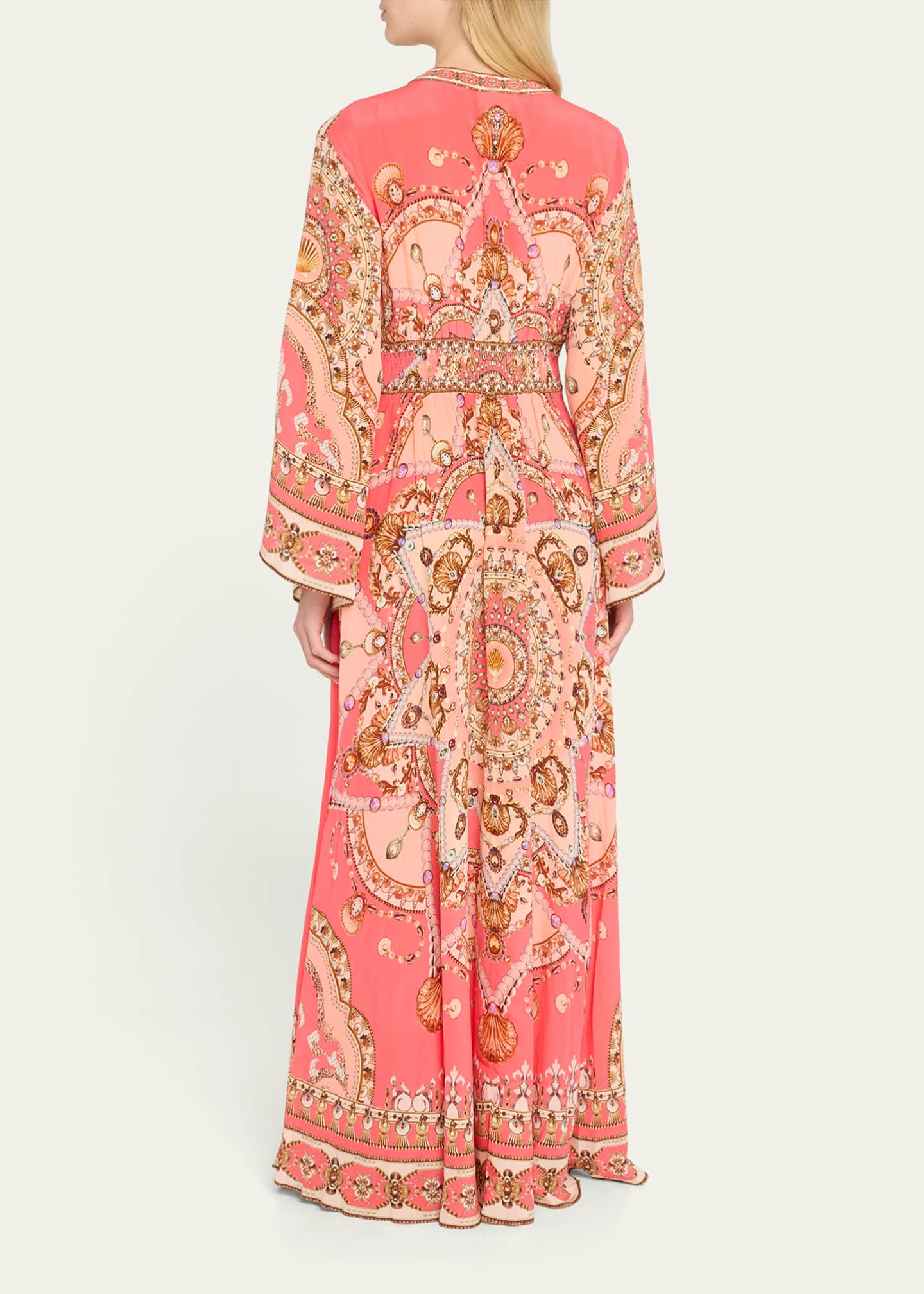 Camilla Shell Games Kimono-Sleeve Maxi Dress Coverup - Bergdorf Goodman