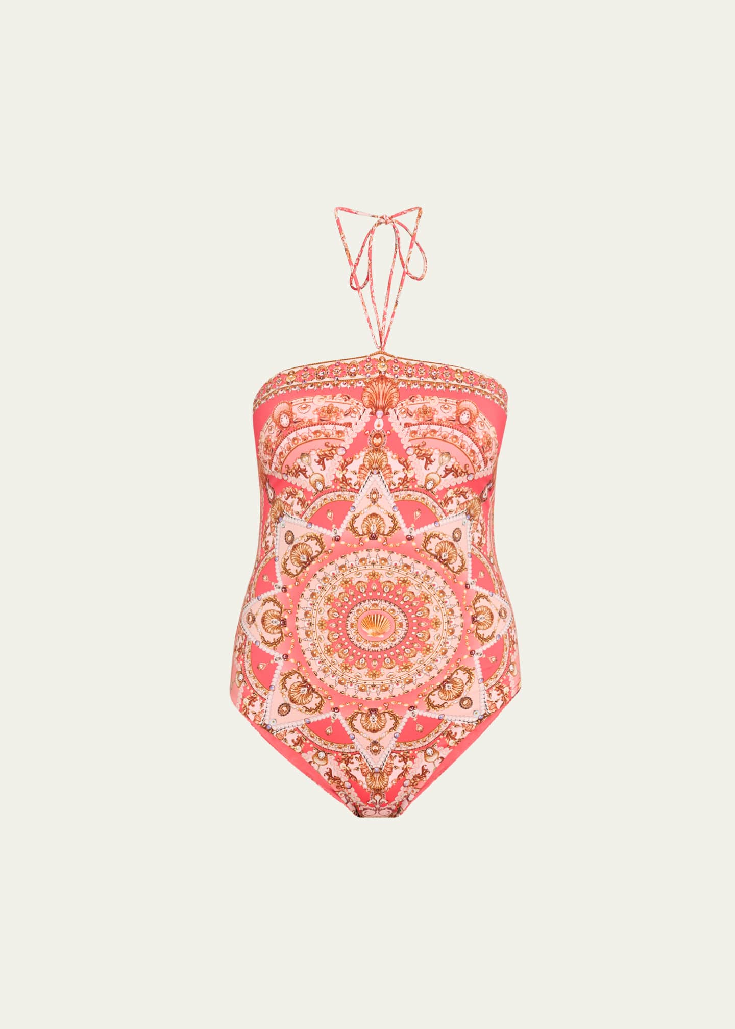 Camilla Shell Games Bandeau One-Piece Swimsuit Image 1 of 4