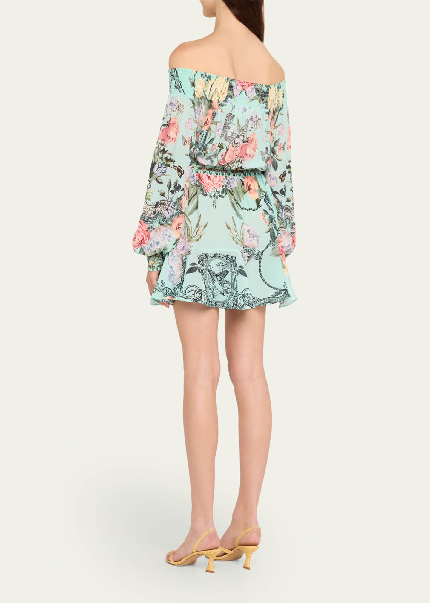 Camilla Petal Promise Land Off-Shoulder Mini Dress Image 3 of 5
