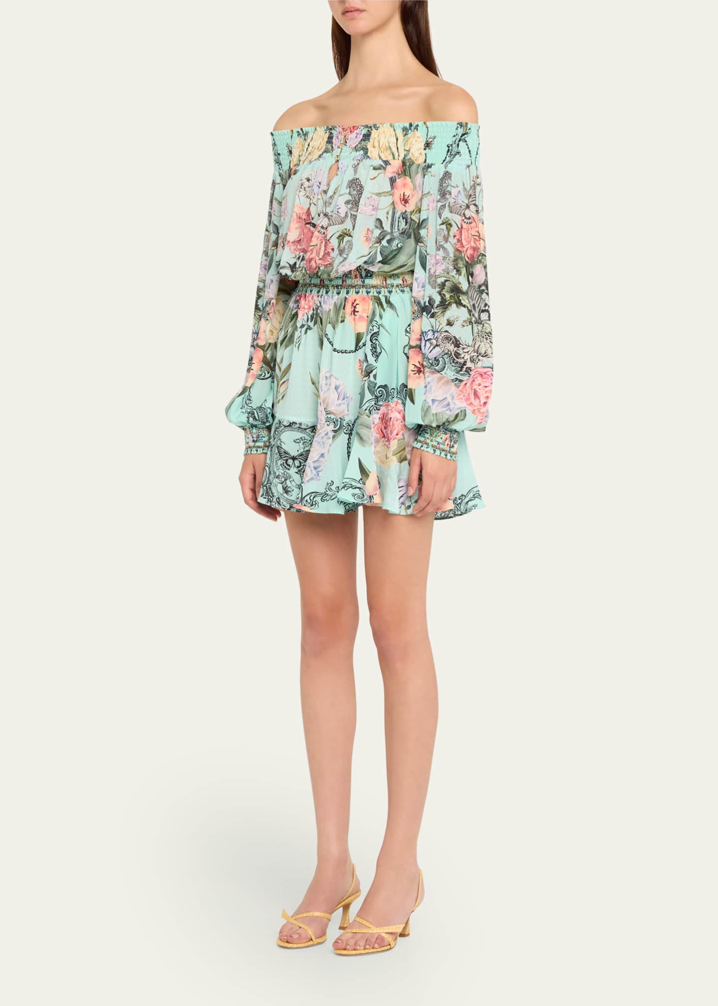 Camilla Petal Promise Land Off-Shoulder Mini Dress Image 4 of 5