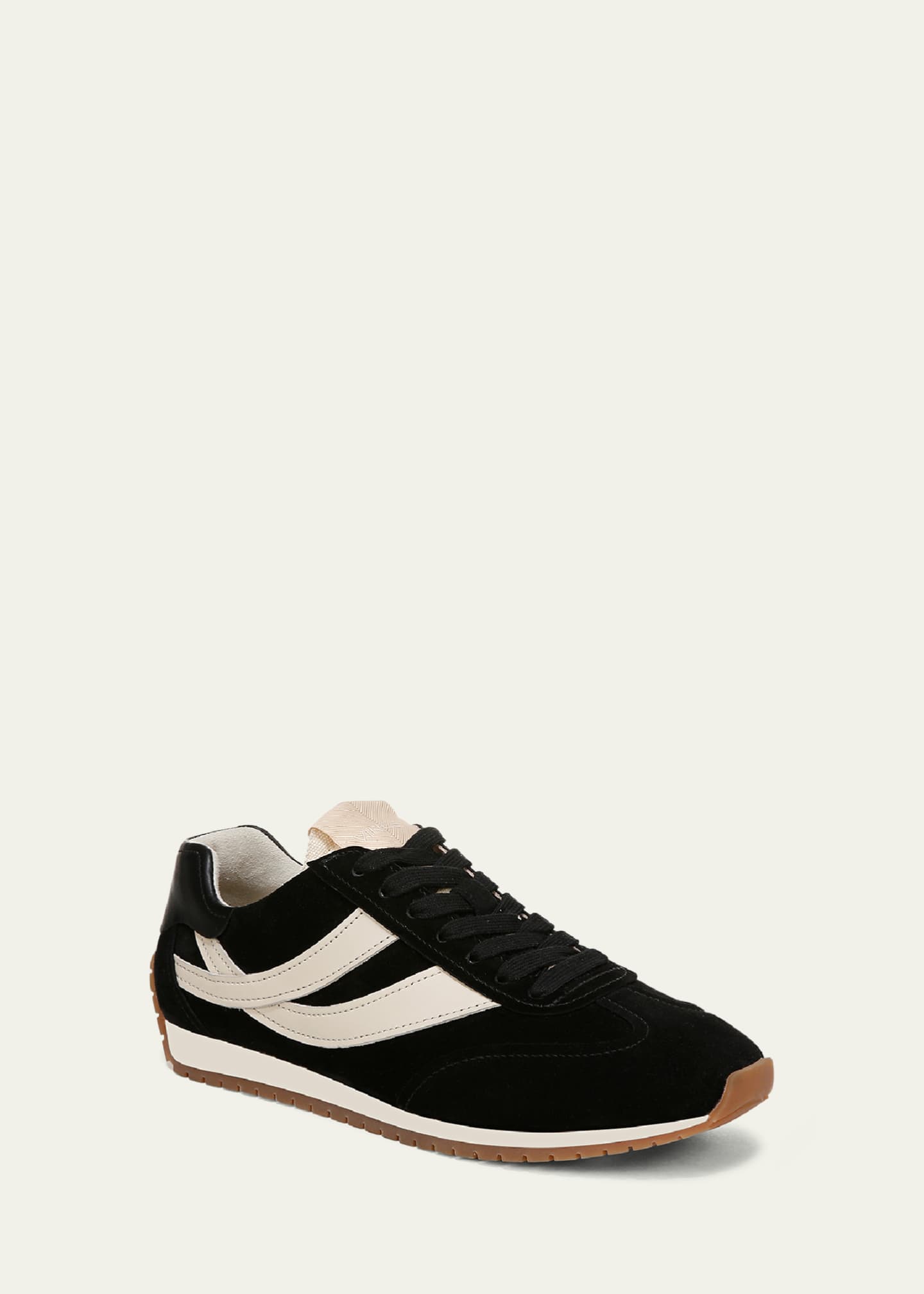 Vince Mix Leather Trainer Sneakers Image 2 of 3